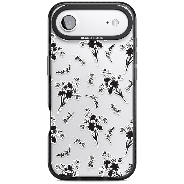 Black Sticker Wildflowers