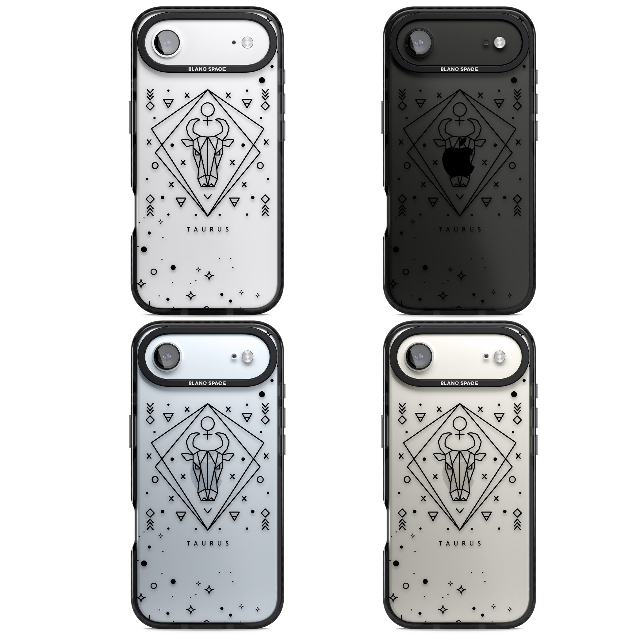 Taurus Emblem iPhone 17 Air Impact Black Phone Case APT Impact Protection