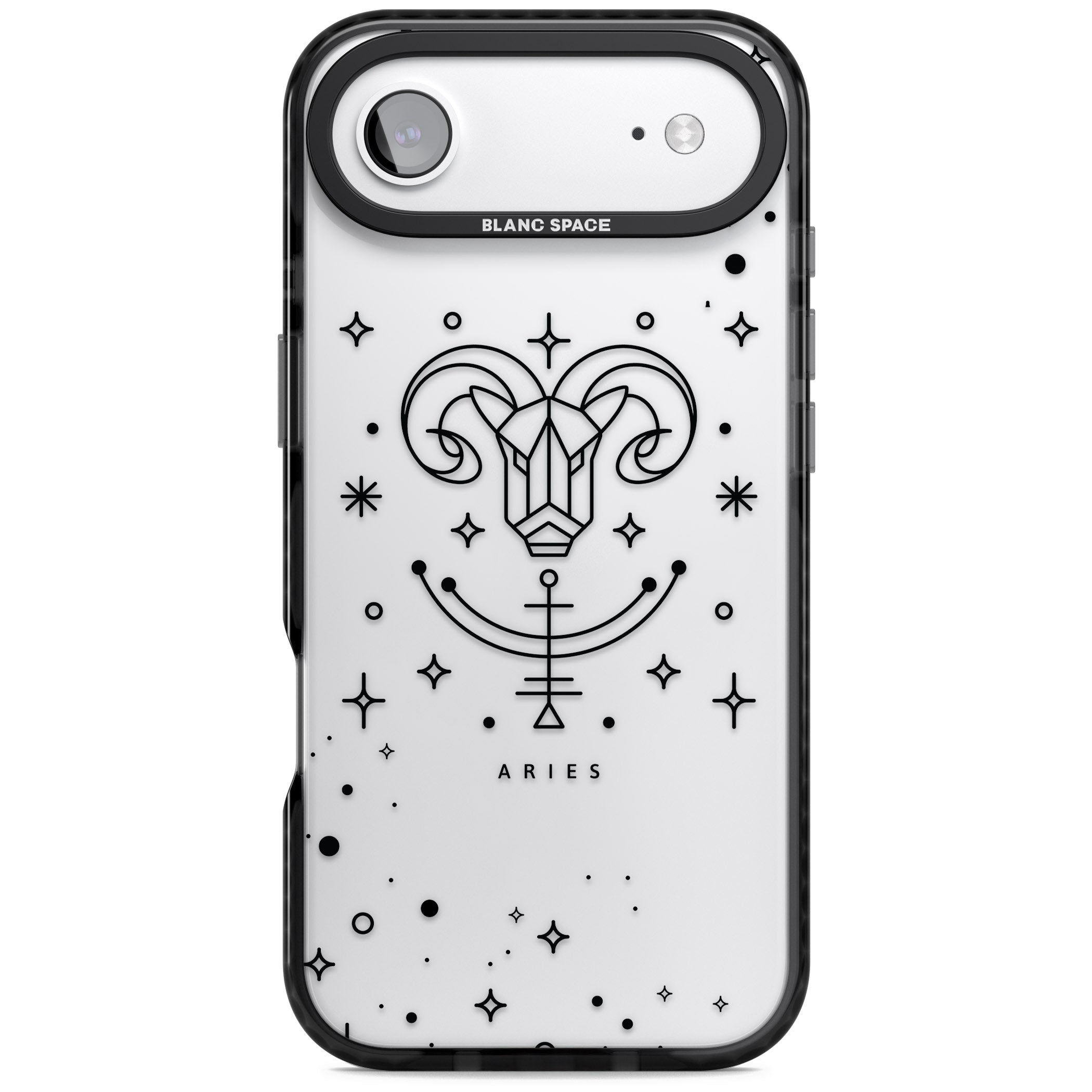 Aries Emblem iPhone 17 Air Impact Black Phone Case