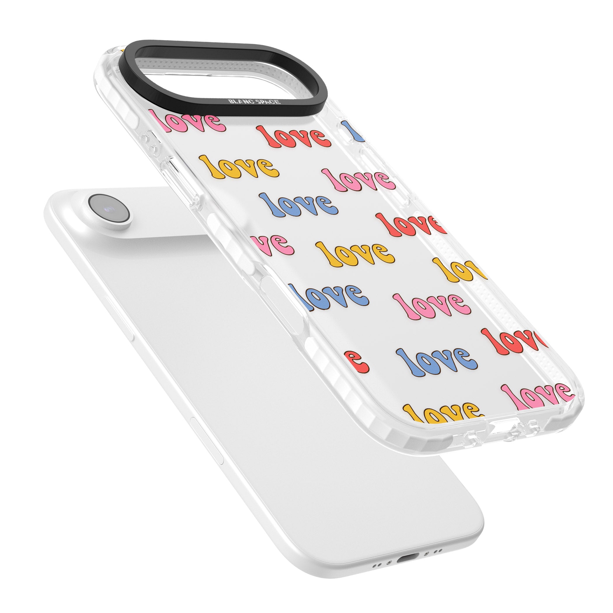 Love Pattern iPhone 17 Air Impact Clear Phone Case Colours