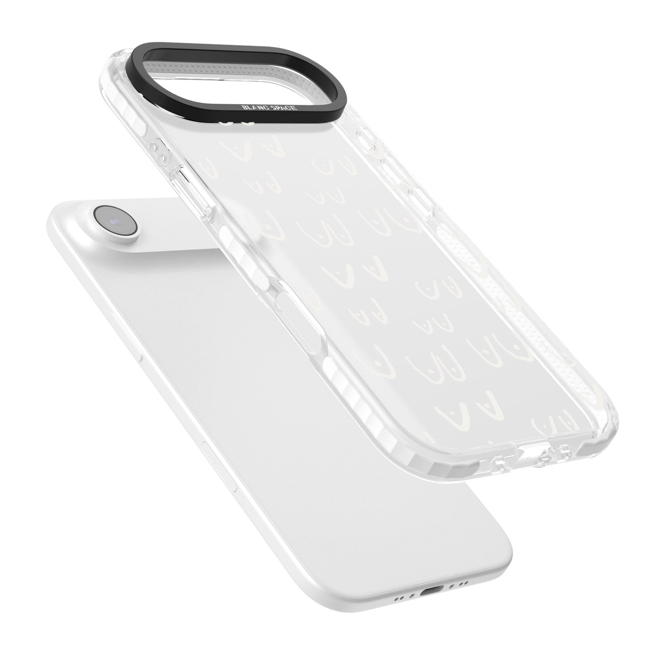Boob Pattern (White) iPhone 17 Air Impact Clear Phone Case Colours