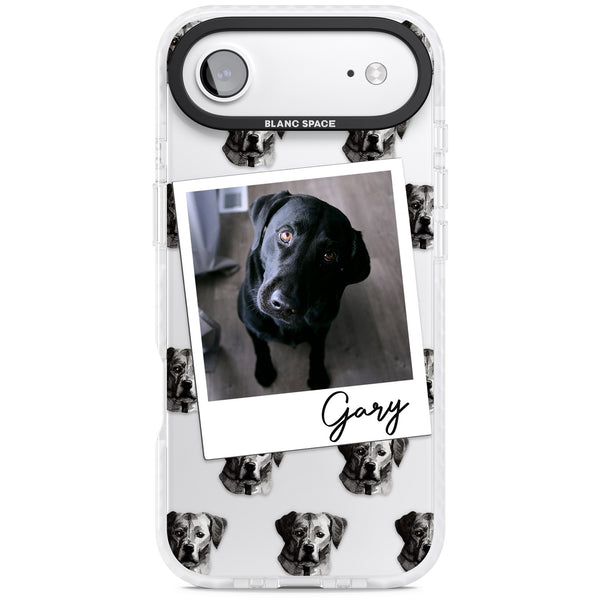 Personalised Black Labrador Instant Camera Photo