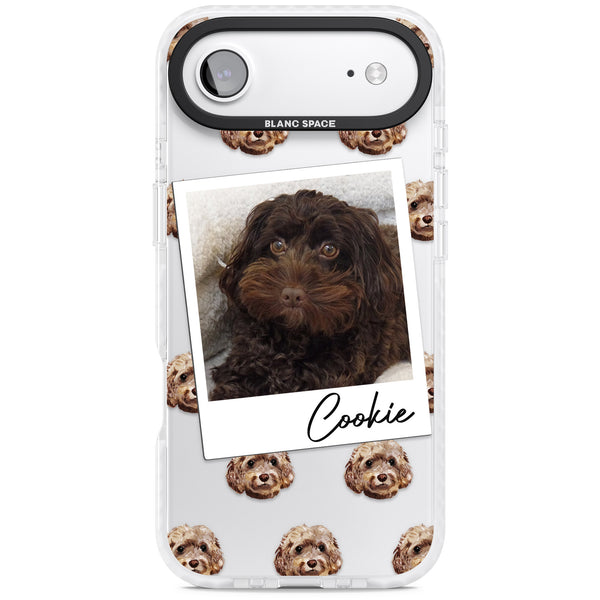 Personalised Brown Cockapoo Instant Camera Photo