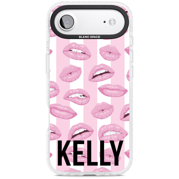 Personalised Pink Stripes & Lips