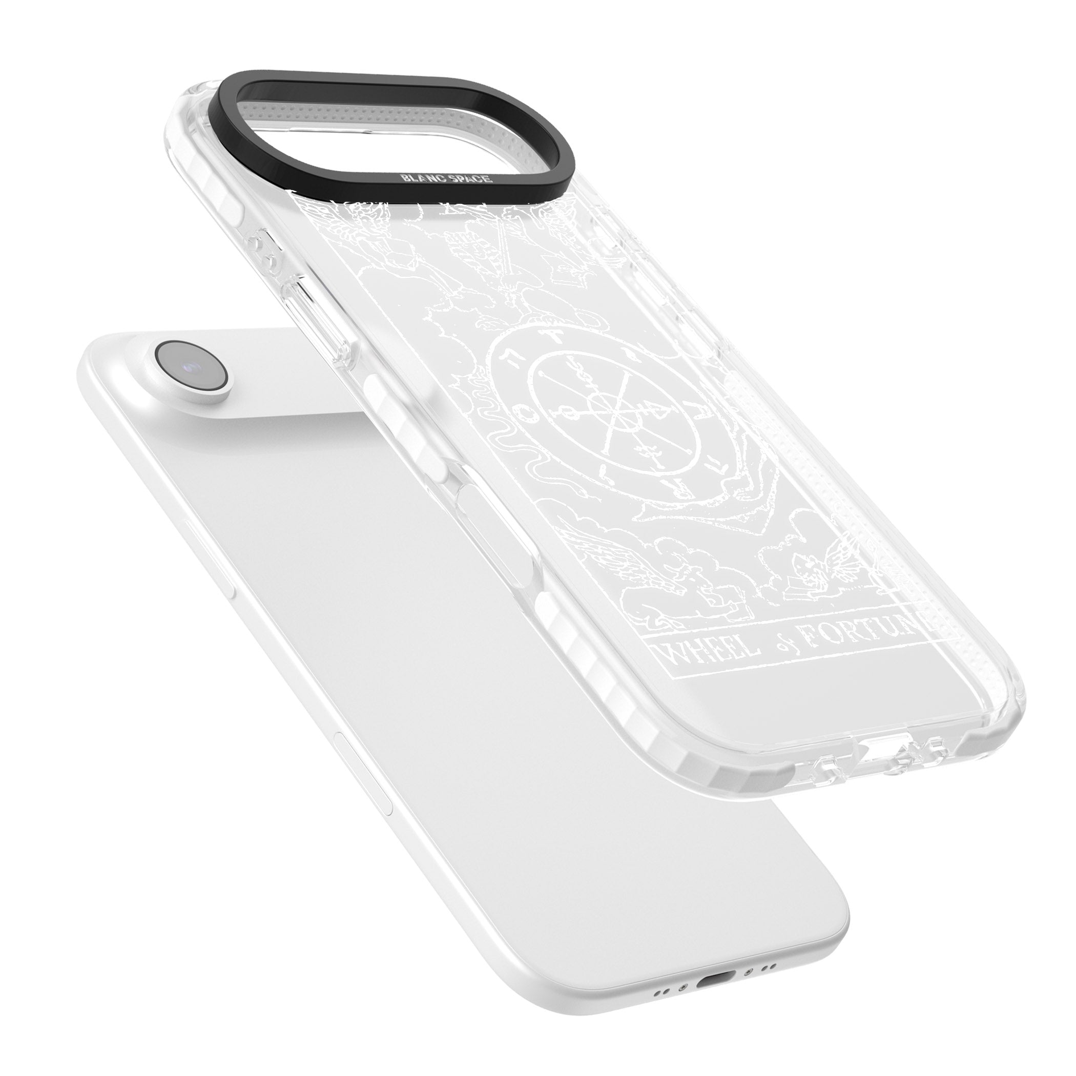 Personalised Wheel Of Fortune Tarot Card (White) iPhone 17 Air Impact Clear Phone Case Colours