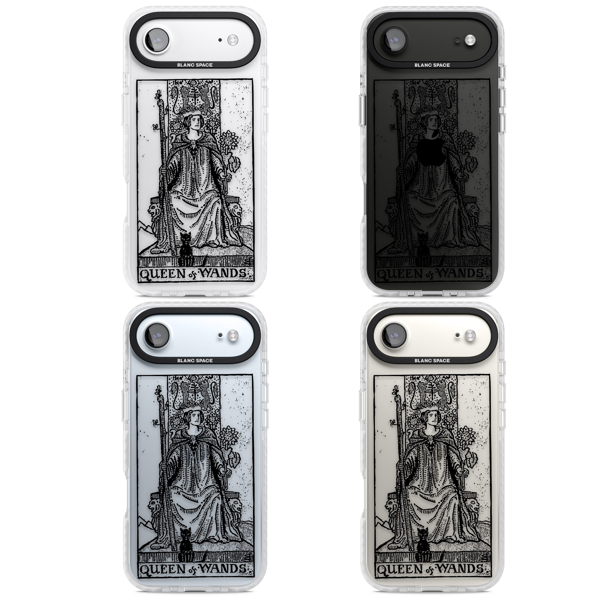 Personalised Queen Of Wands Tarot Card (Clear) iPhone 17 Air Impact Clear Phone Case APT Impact Protection