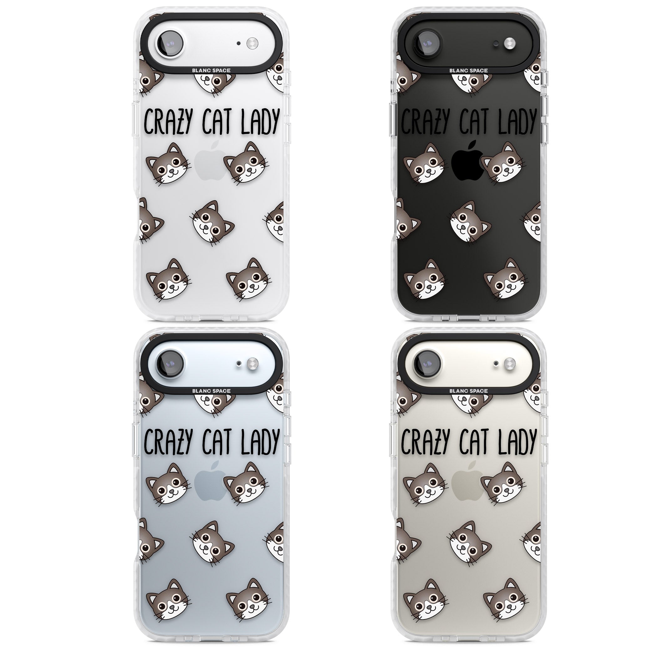 Crazy Cat Lady iPhone 17 Air Impact Clear Phone Case APT Impact Protection