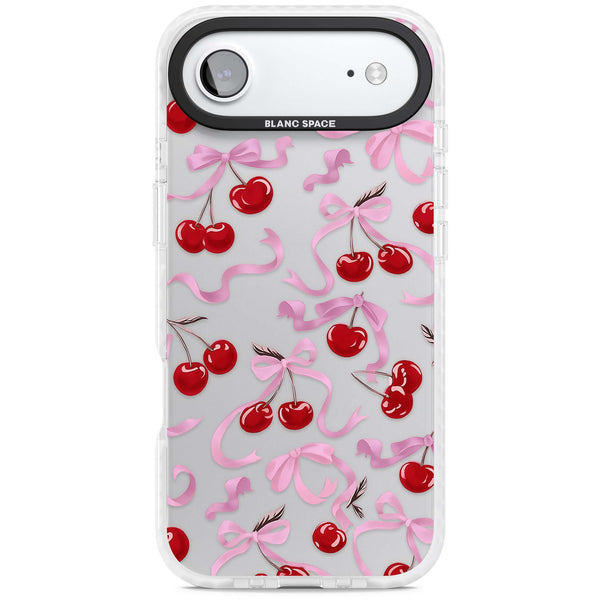 Pink Bow & Cherries