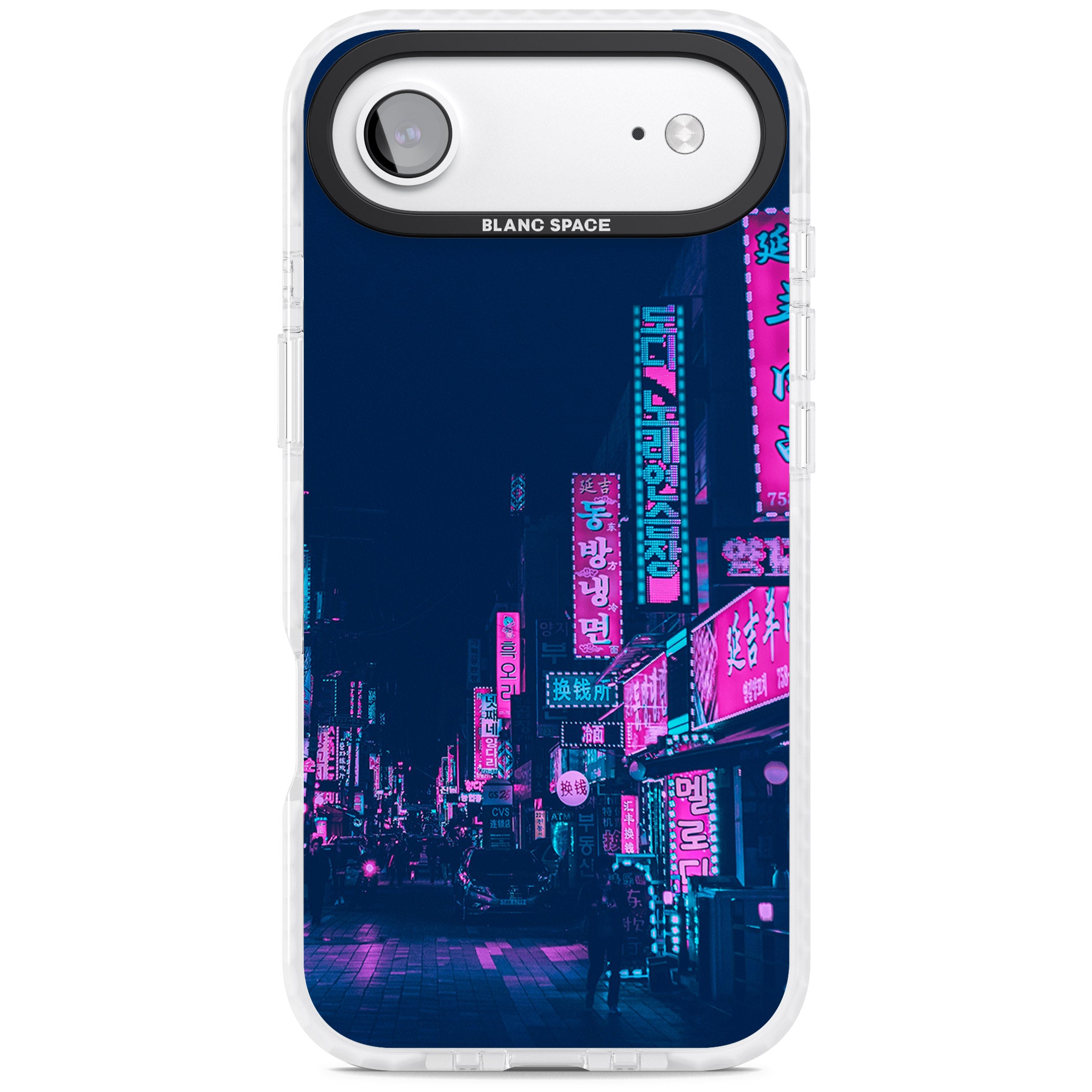 Neon Nights iPhone 17 Air Impact Clear Phone Case