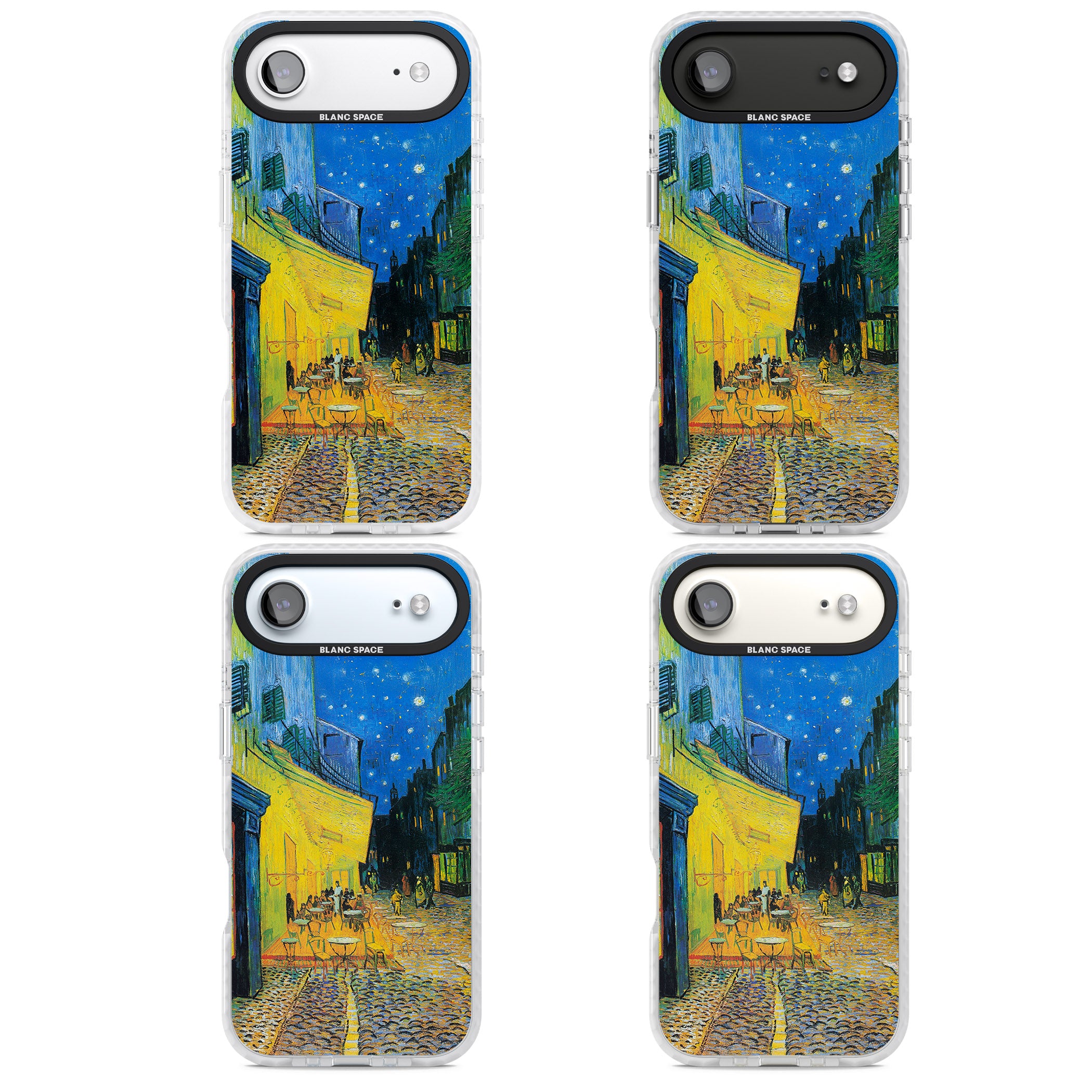 Café Terrace At Night iPhone 17 Air Impact Clear Phone Case APT Impact Protection