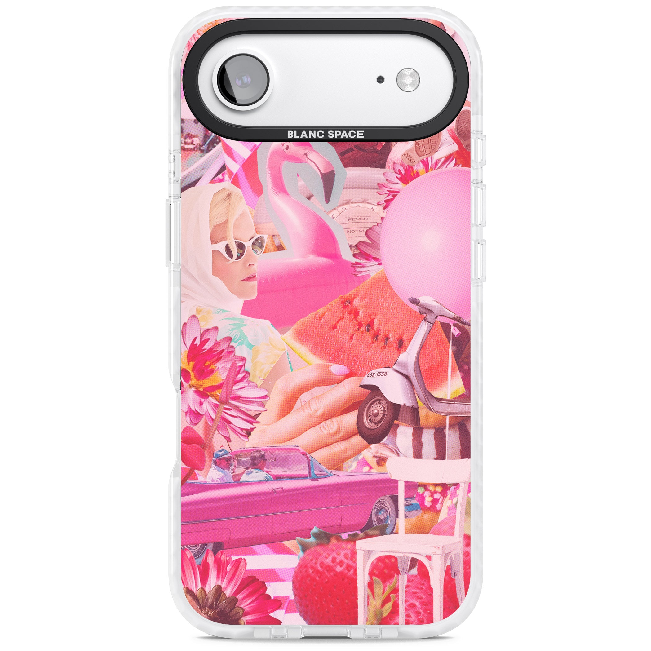 Retro Pink Glamour iPhone 17 Air Impact Clear Phone Case