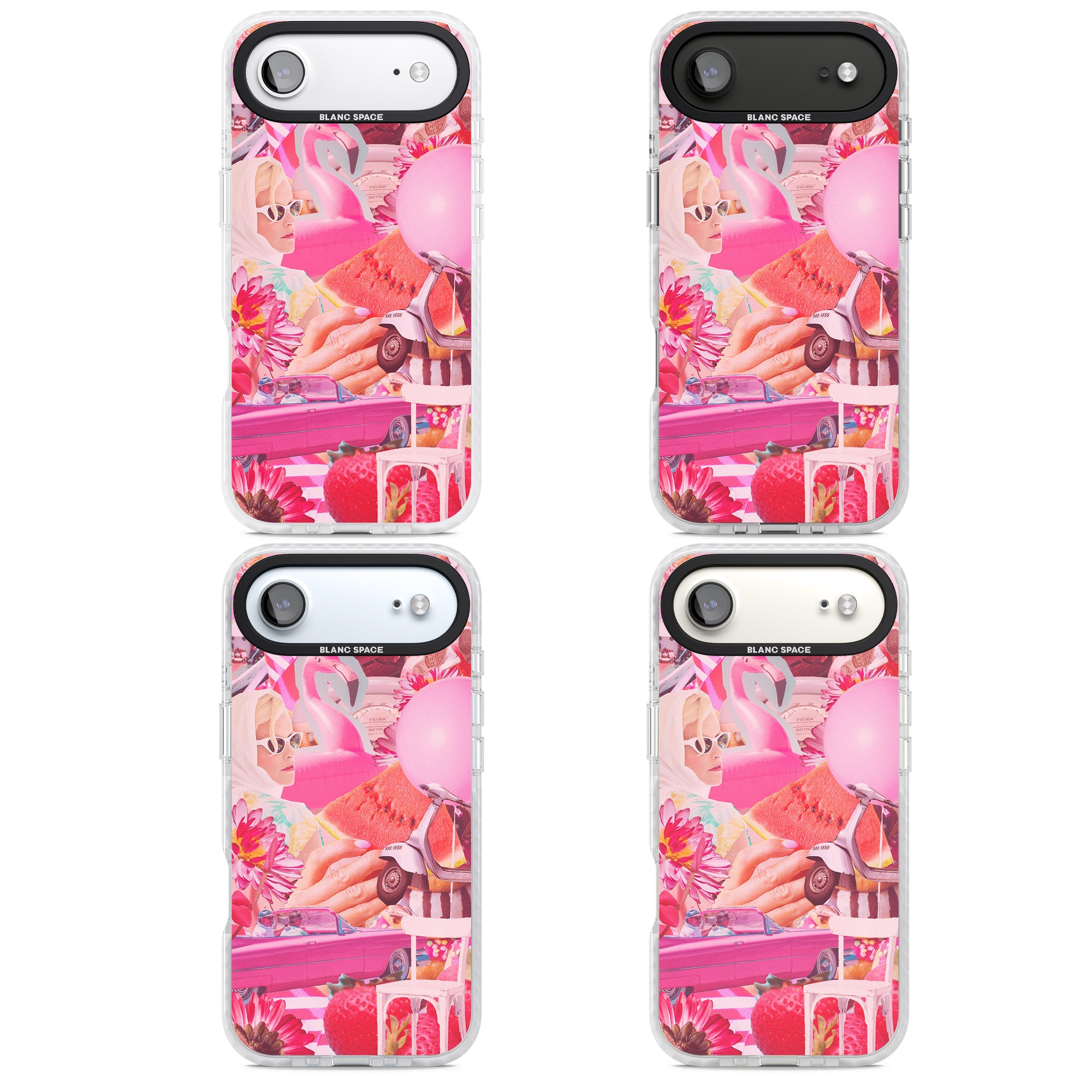 Retro Pink Glamour iPhone 17 Air Impact Clear Phone Case APT Impact Protection