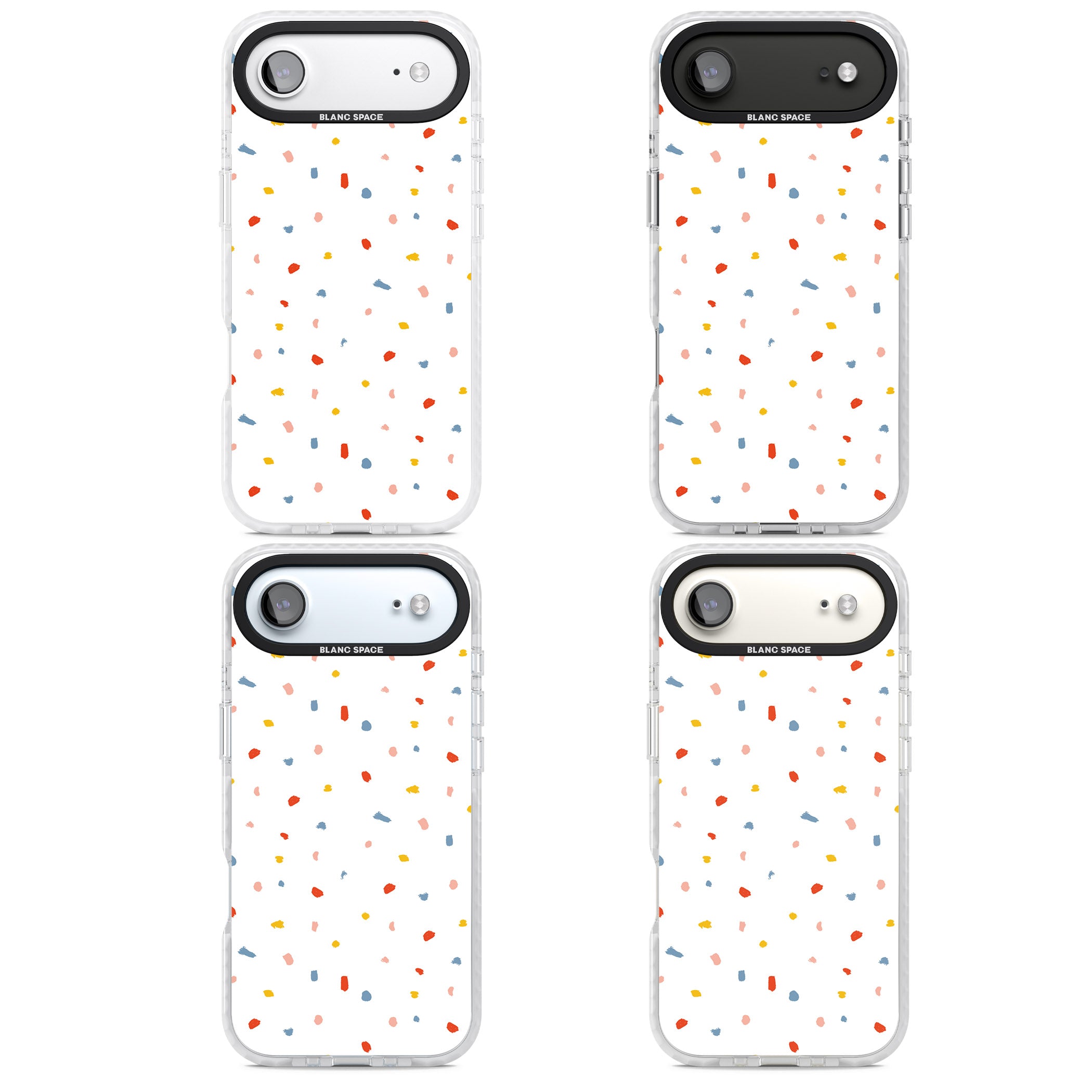 Confetti Speckle iPhone 17 Air Impact Clear Phone Case APT Impact Protection