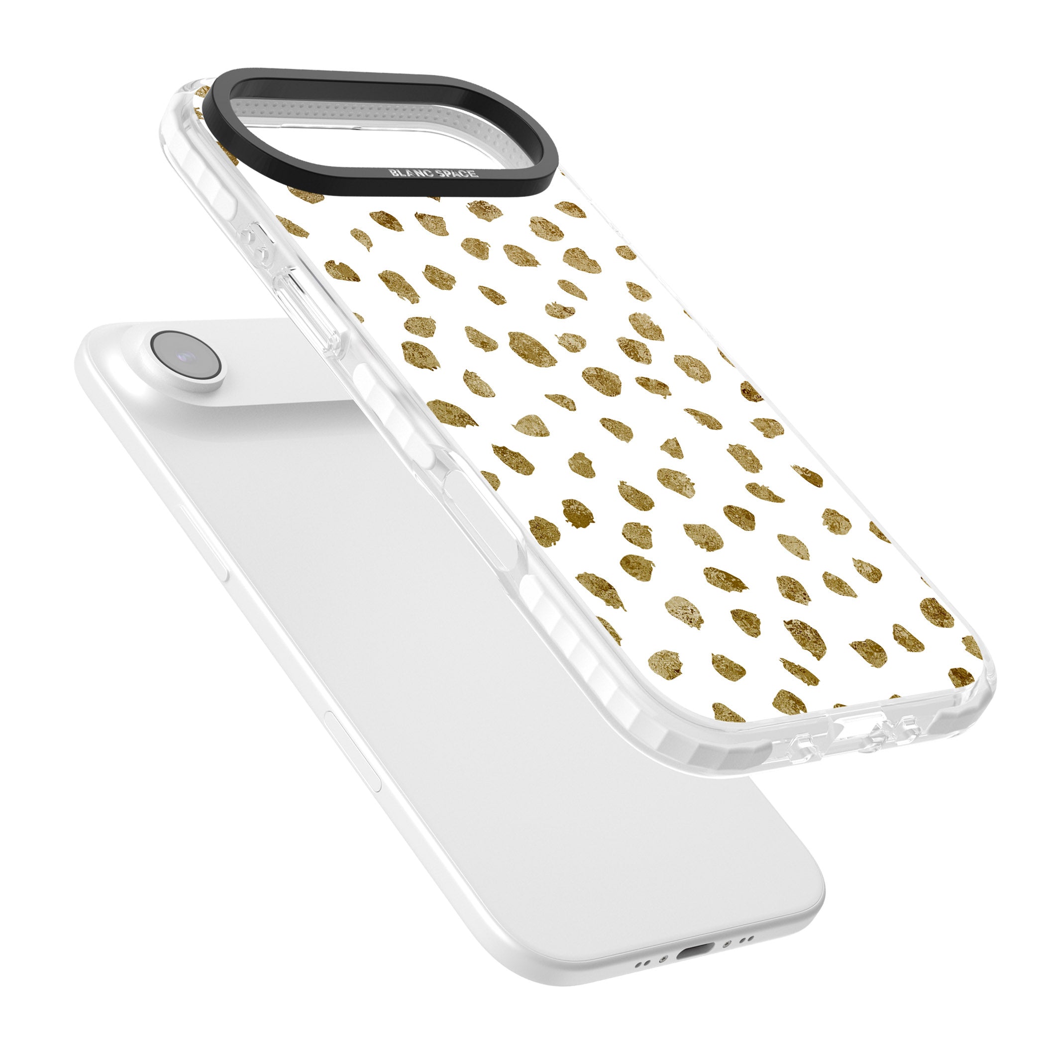 Golden Speckle iPhone 17 Air Impact Clear Phone Case Colours