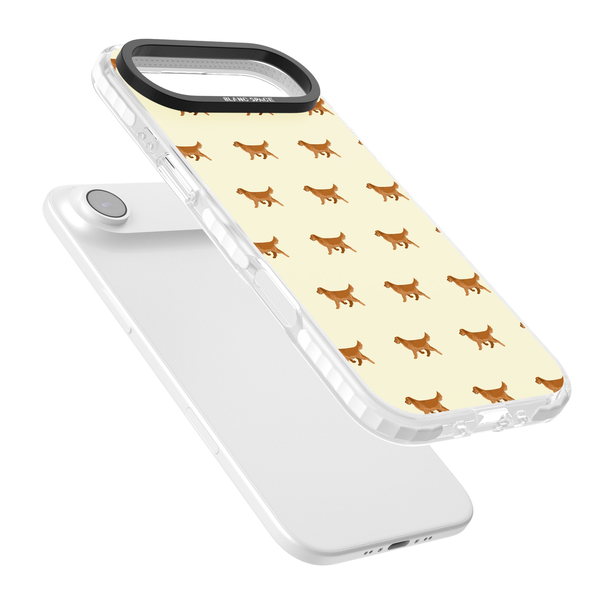 Golden Retriever Dog Pattern iPhone 17 Air Impact Clear Phone Case Colours