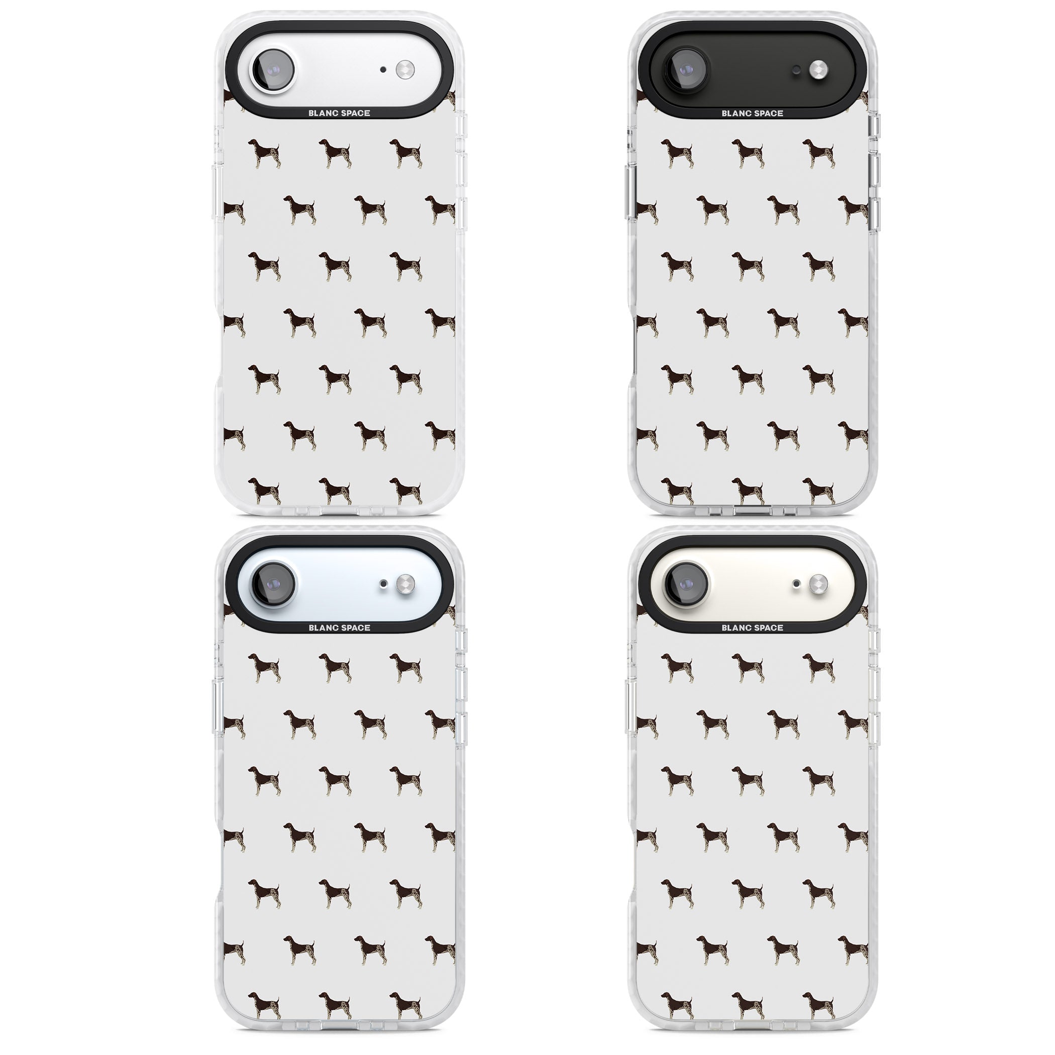 German Shorthaired Pointer Pattern iPhone 17 Air Impact Clear Phone Case APT Impact Protection