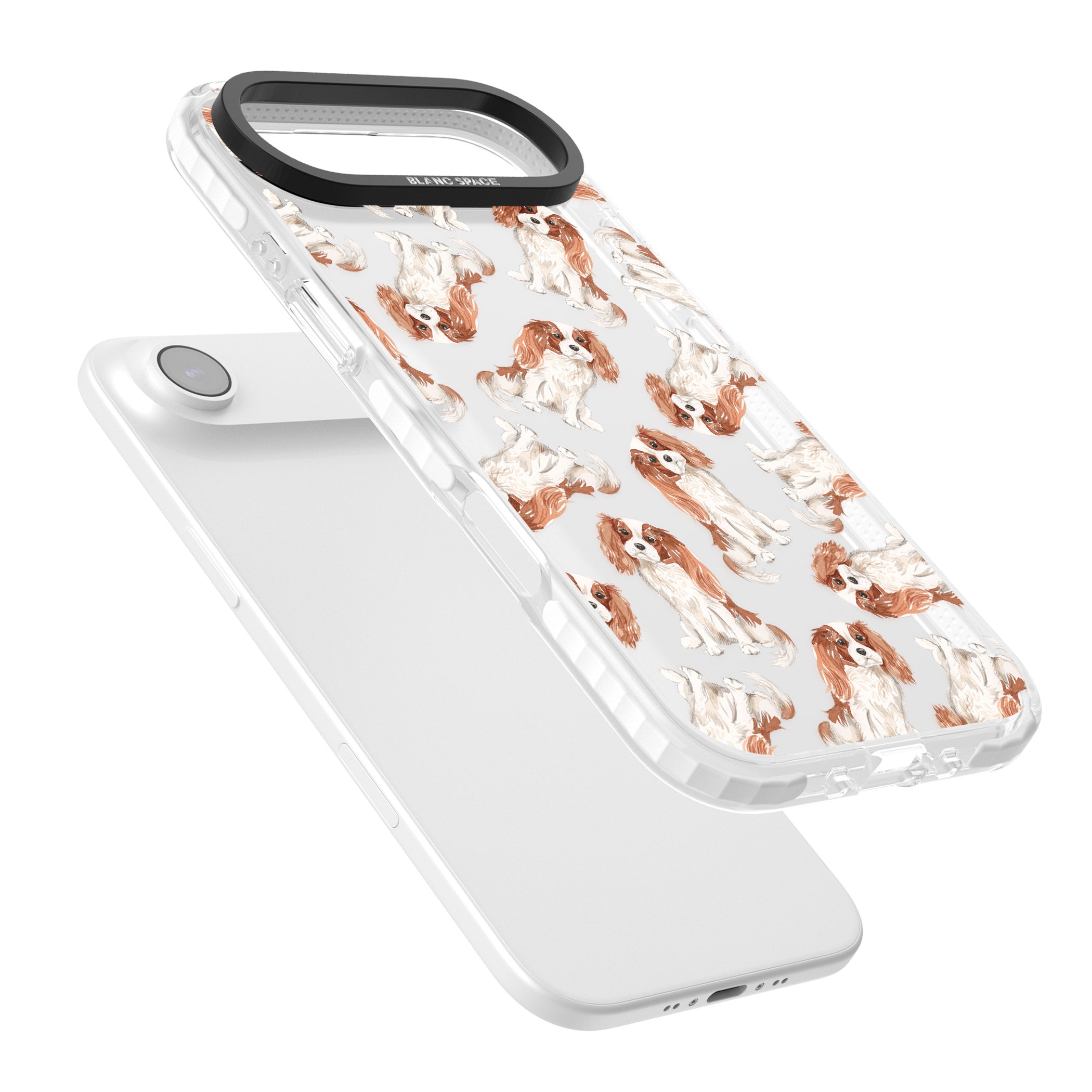 Cavalier King Charles Spaniel iPhone 17 Air Impact Clear Phone Case Colours