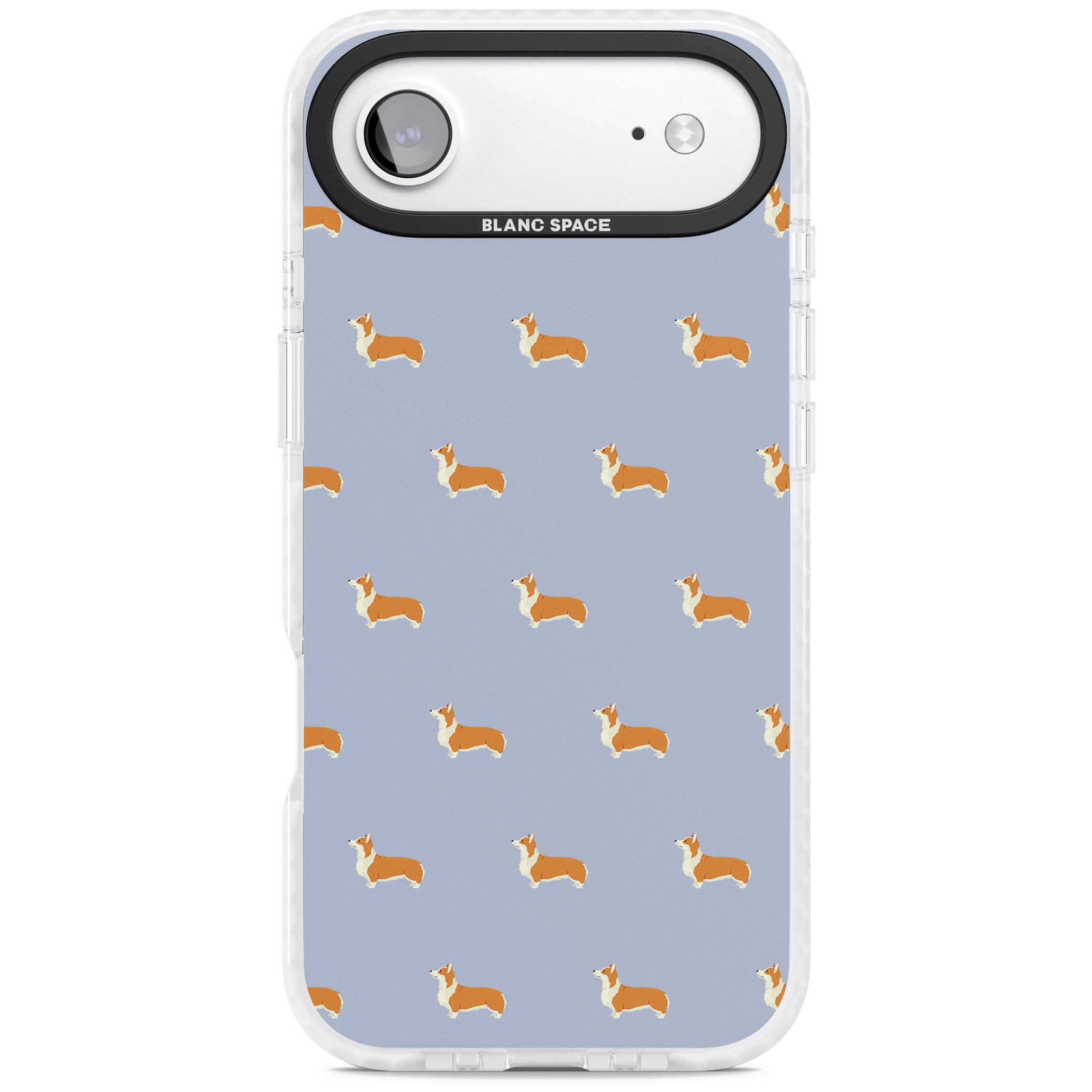 Corgi Pattern iPhone 17 Air Impact Clear Phone Case