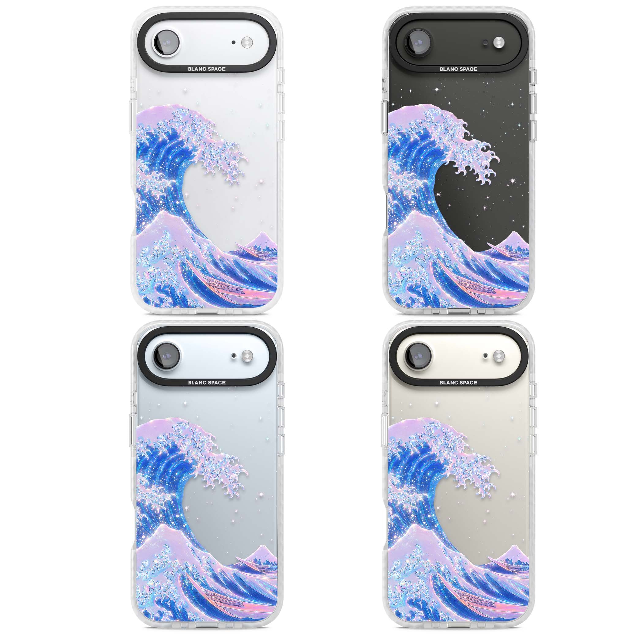 The Great Wave In Opal japanese iPhone case | Black Impact case for iPhone Air