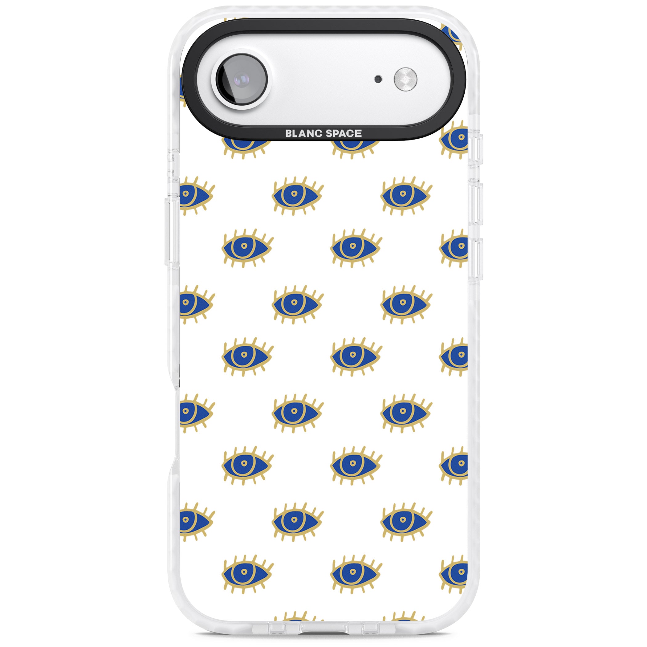 Gold Eye Pattern iPhone 17 Air Impact Clear Phone Case