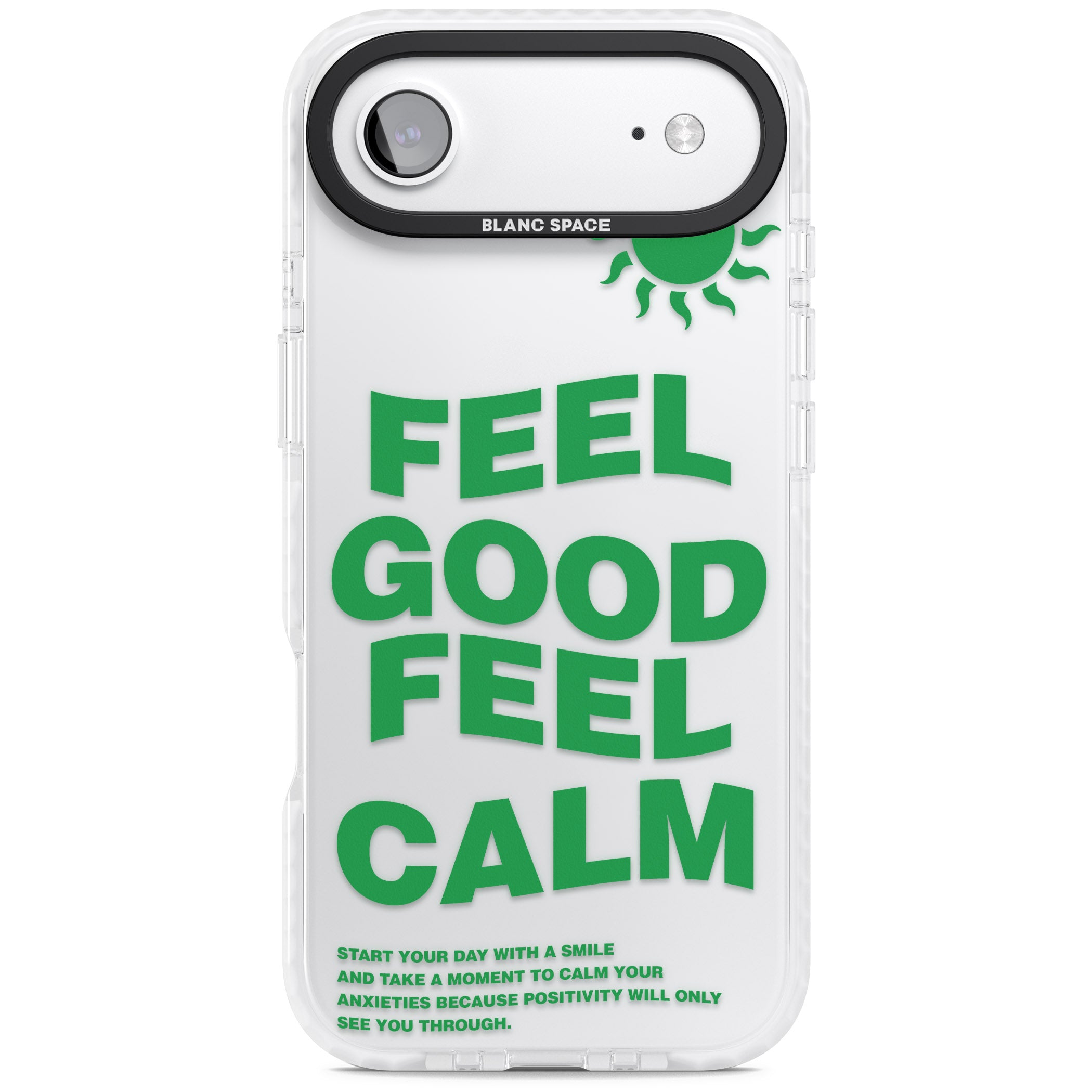Feel Good Feel Calm (Green) iPhone 17 Air Impact Clear Phone Case