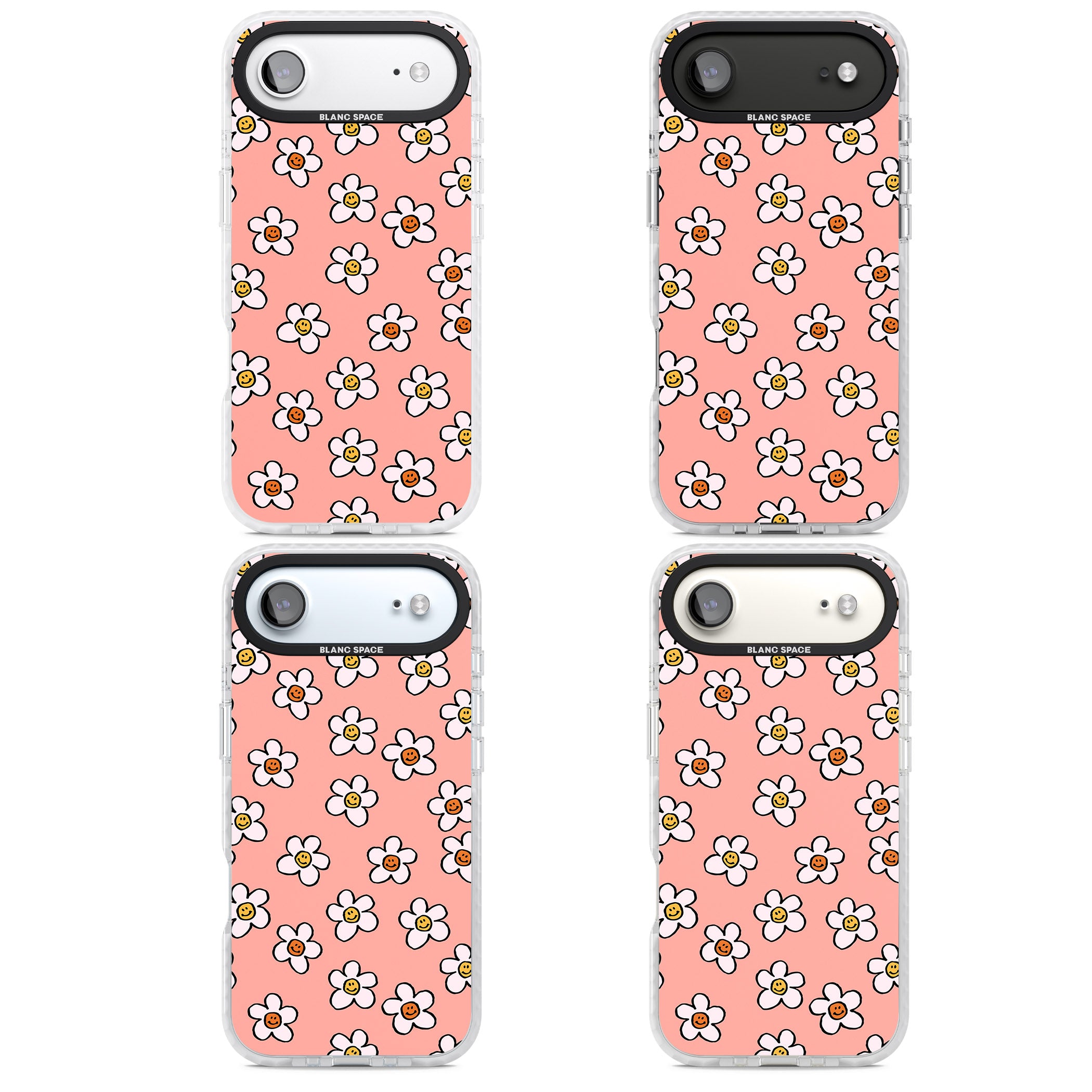 Peachy Daisy Smiles iPhone 17 Air Impact Clear Phone Case APT Impact Protection