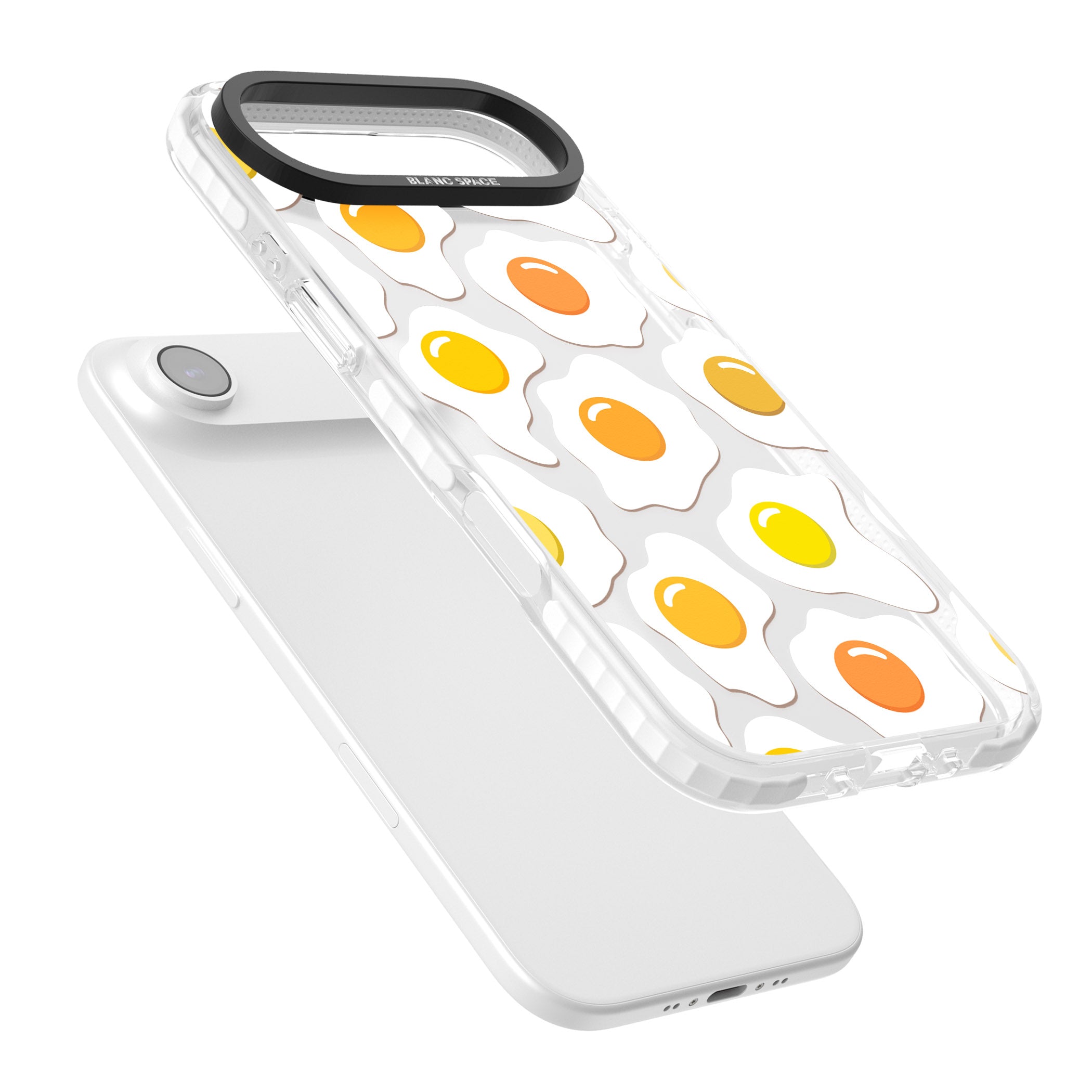 Fried Egg Pattern iPhone 17 Air Impact Clear Phone Case Colours