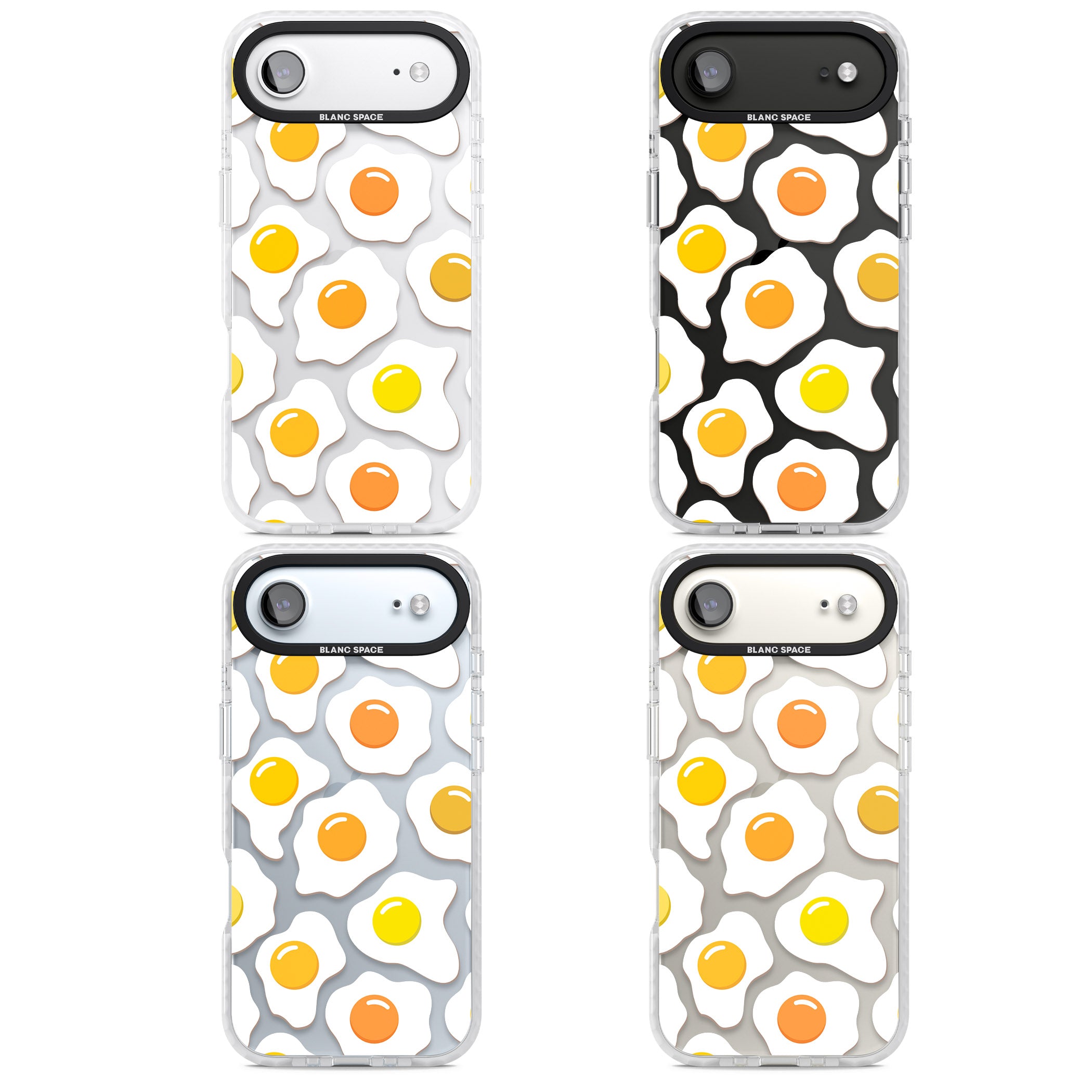 Fried Egg Pattern iPhone 17 Air Impact Clear Phone Case APT Impact Protection