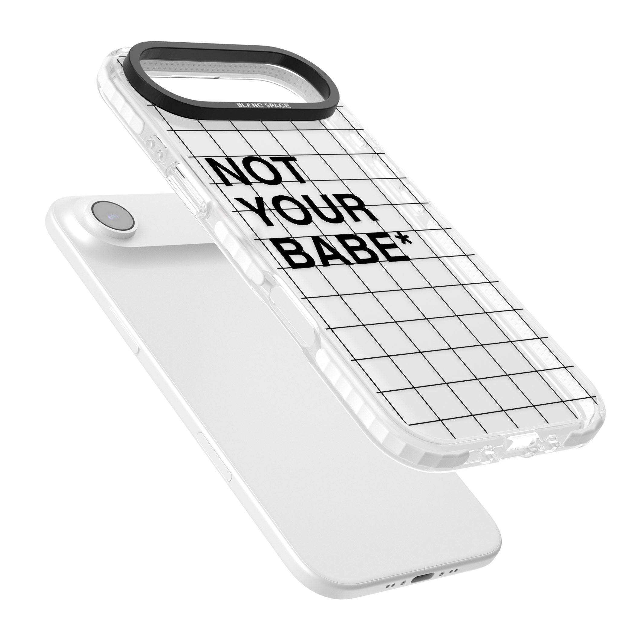 Not Your Babe iPhone 17 Air Impact Clear Phone Case Colours