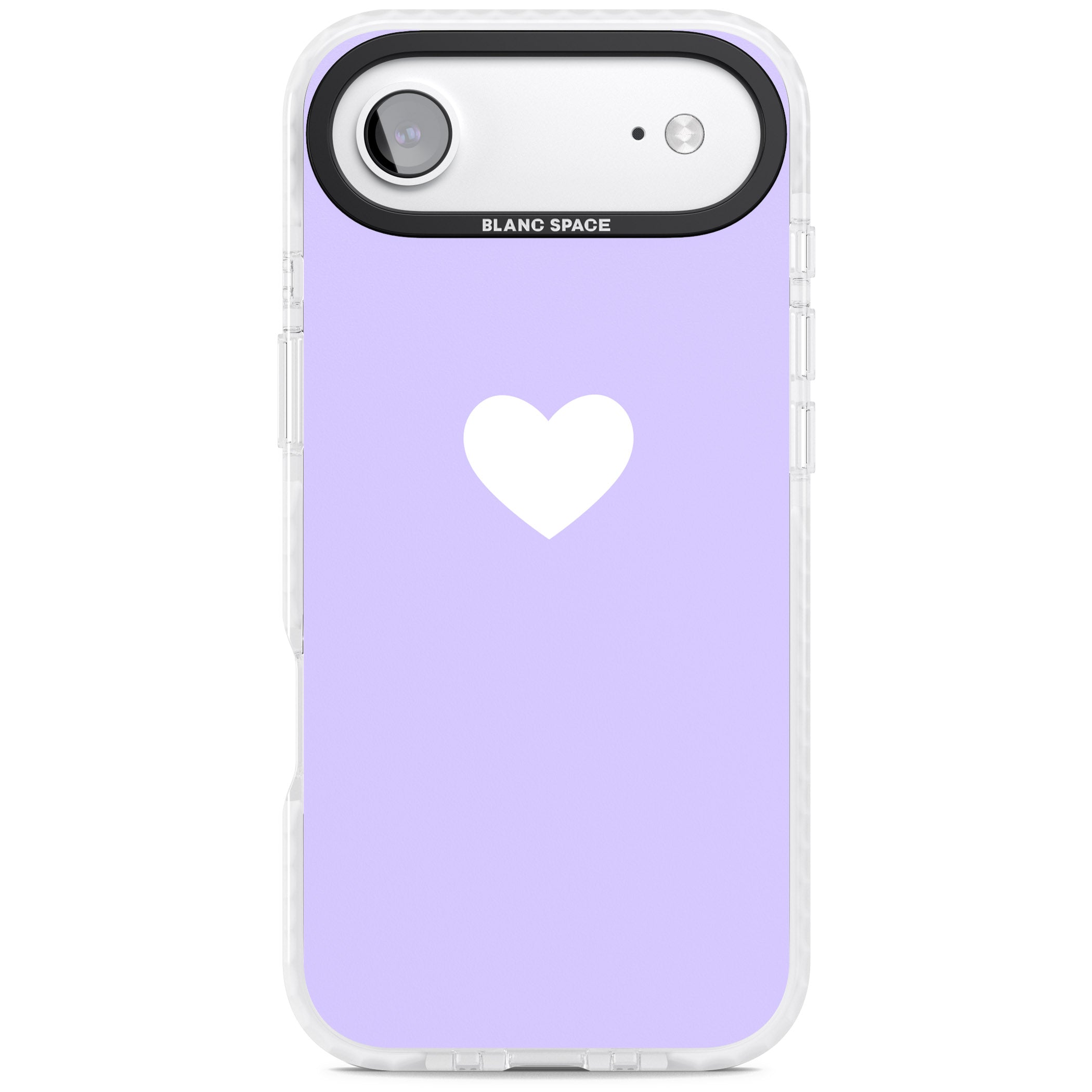 Pale Purple Heart iPhone 17 Air Impact Clear Phone Case