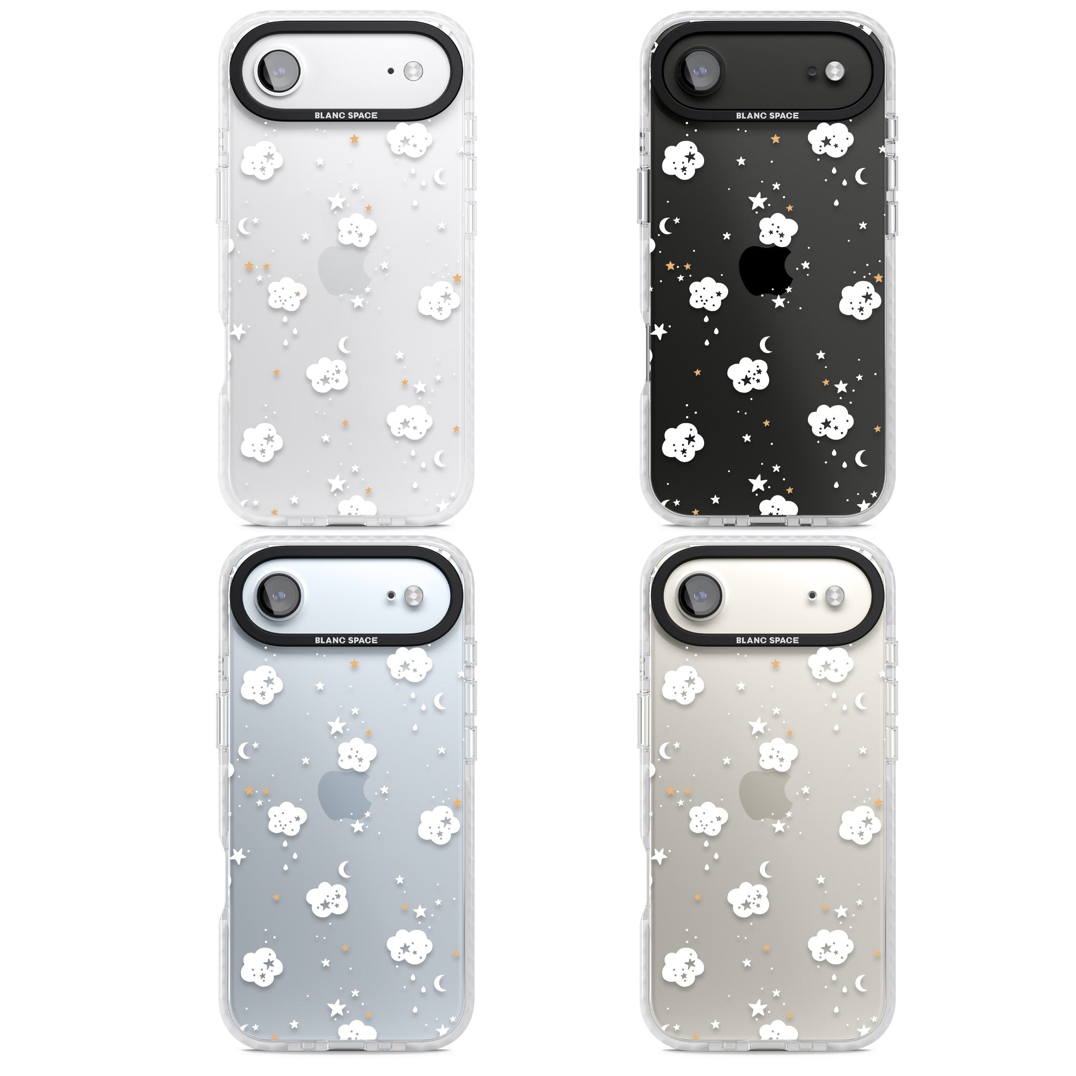 Starry Night Cloud iPhone 17 Air Impact Clear Phone Case APT Impact Protection