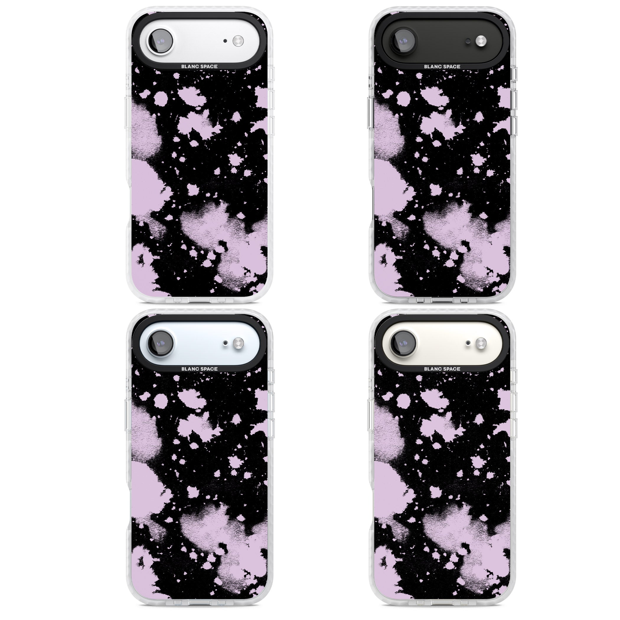 Pink & Black Acid Wash Tie Dye iPhone 17 Air Impact Pro Clear Phone Case APT Impact Protection