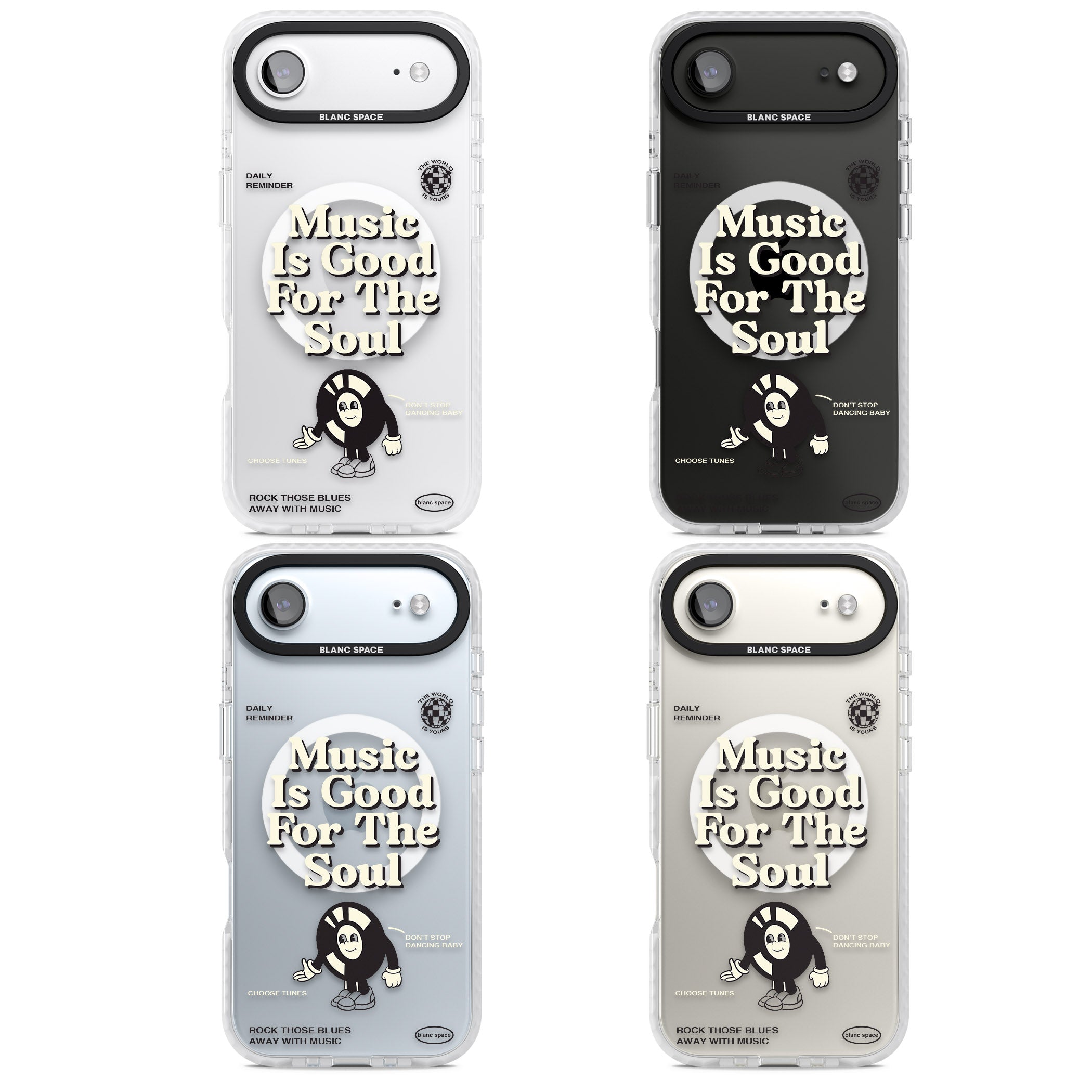 Music Is Good For The Soul iPhone 17 Air Impact Pro Clear Phone Case APT Impact Protection