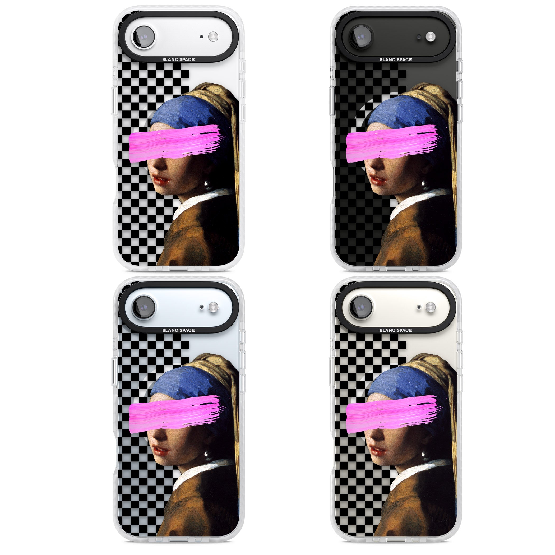 Abstract Pearl Girl iPhone 17 Air Impact Pro Clear Phone Case APT Impact Protection