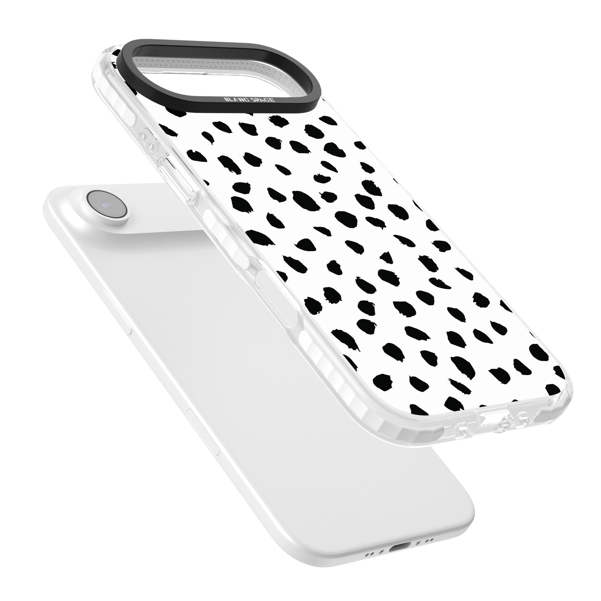 White Dalmatian Print iPhone 17 Air Impact Pro Clear Phone Case Colours