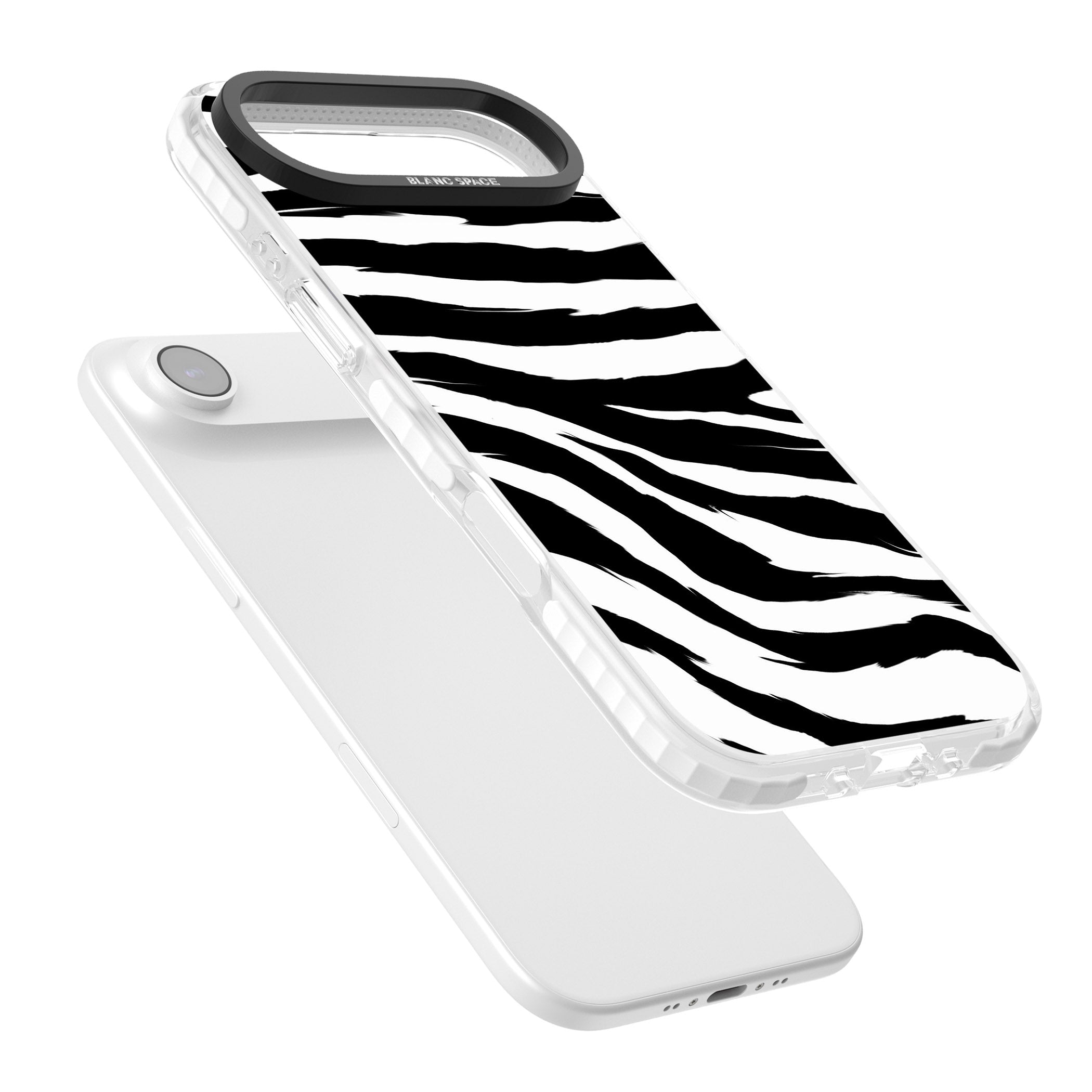 Black Zebra Print iPhone 17 Air Impact Pro Clear Phone Case Colours