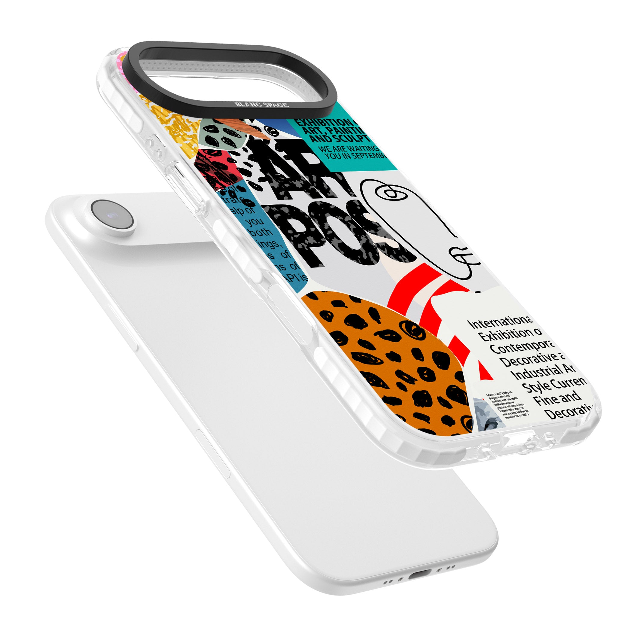 Abstract Art Poster iPhone 17 Air Impact Pro Clear Phone Case Colours