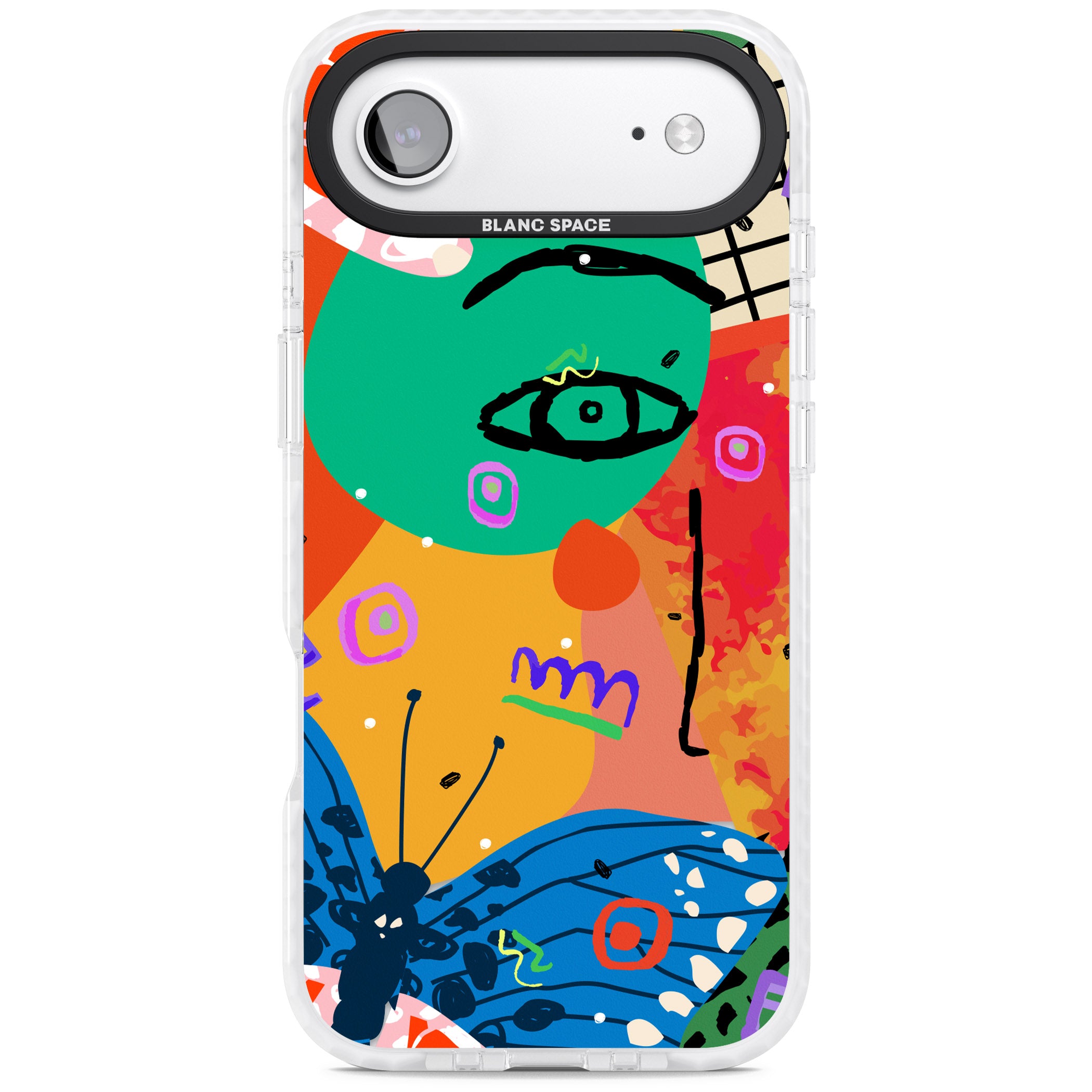 Abstract Butterfly iPhone 17 Air Impact Pro Clear Phone Case