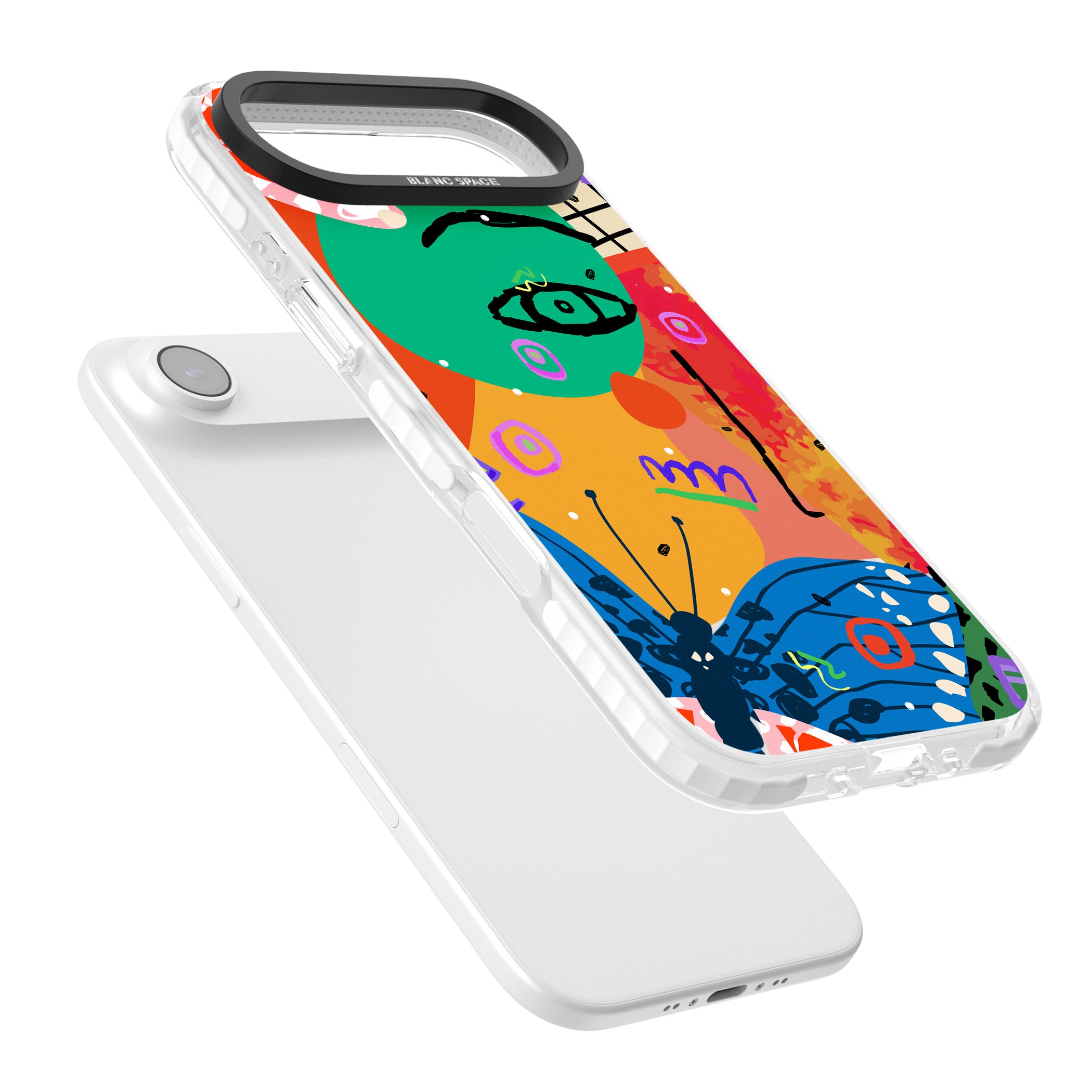 Abstract Butterfly iPhone 17 Air Impact Pro Clear Phone Case Colours