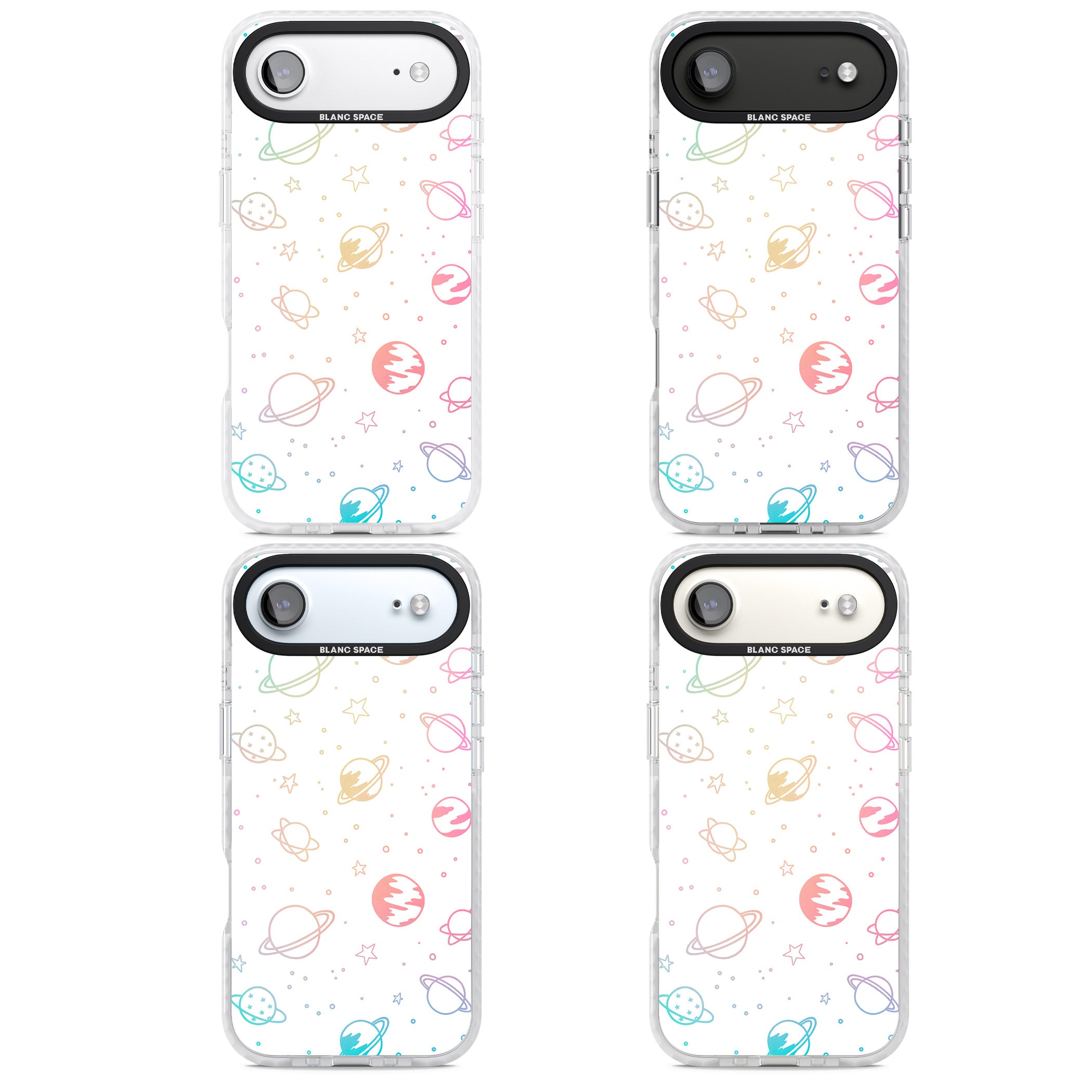 Pastel Cosmic Galaxy iPhone 17 Air Impact Pro Clear Phone Case APT Impact Protection