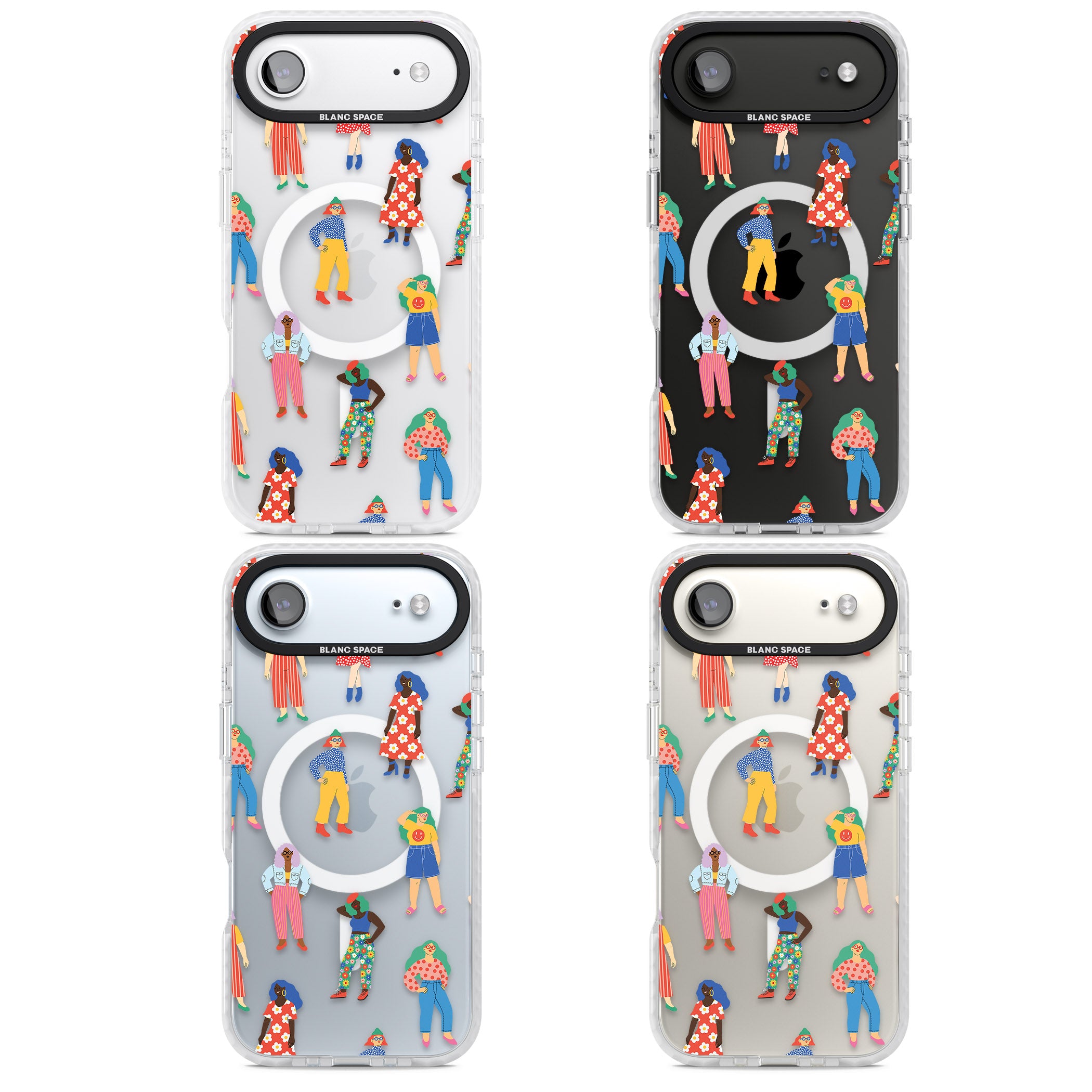 Girls Pattern iPhone 17 Air Impact Pro Clear Phone Case APT Impact Protection