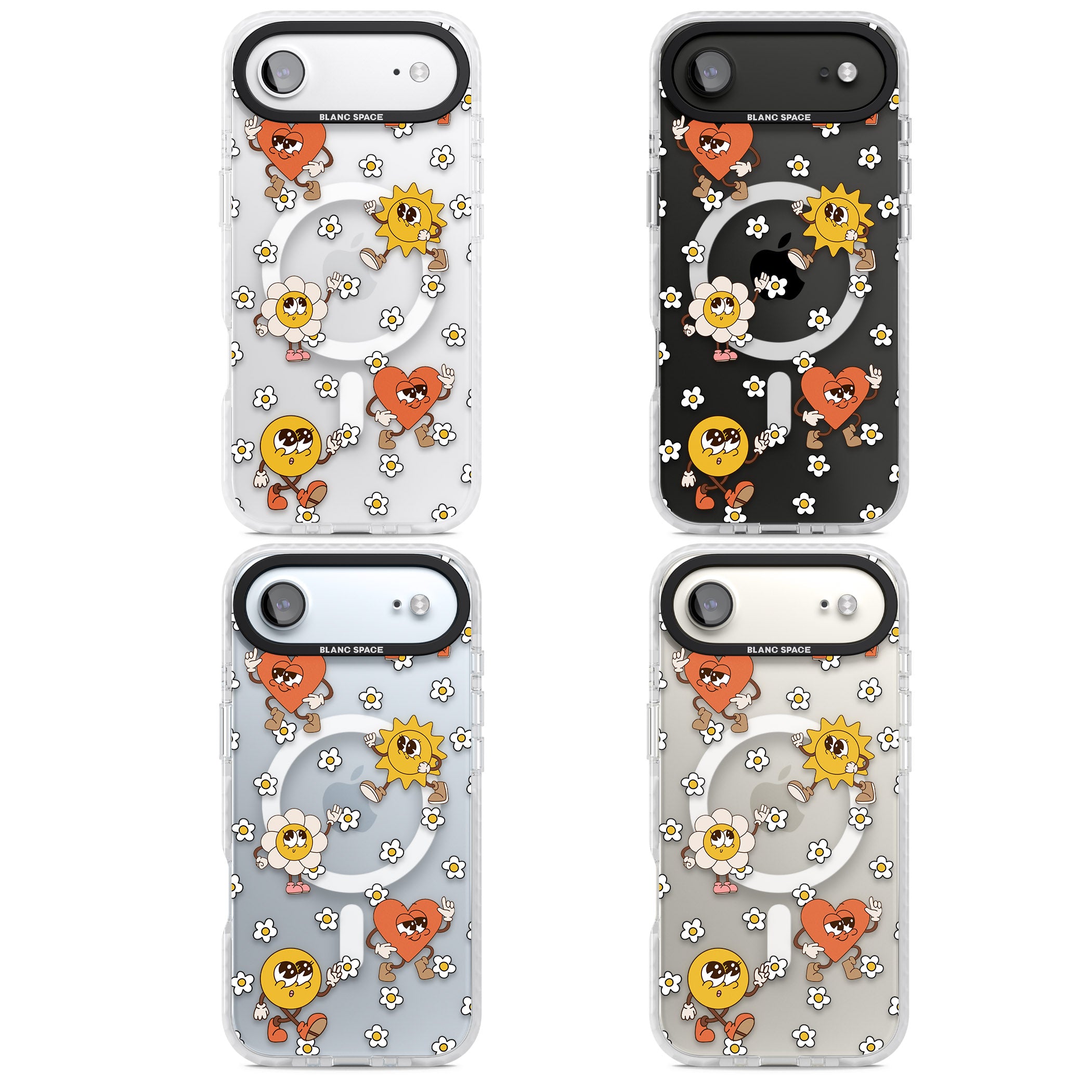 Daisies & Friends iPhone 17 Air Impact Pro Clear Phone Case APT Impact Protection