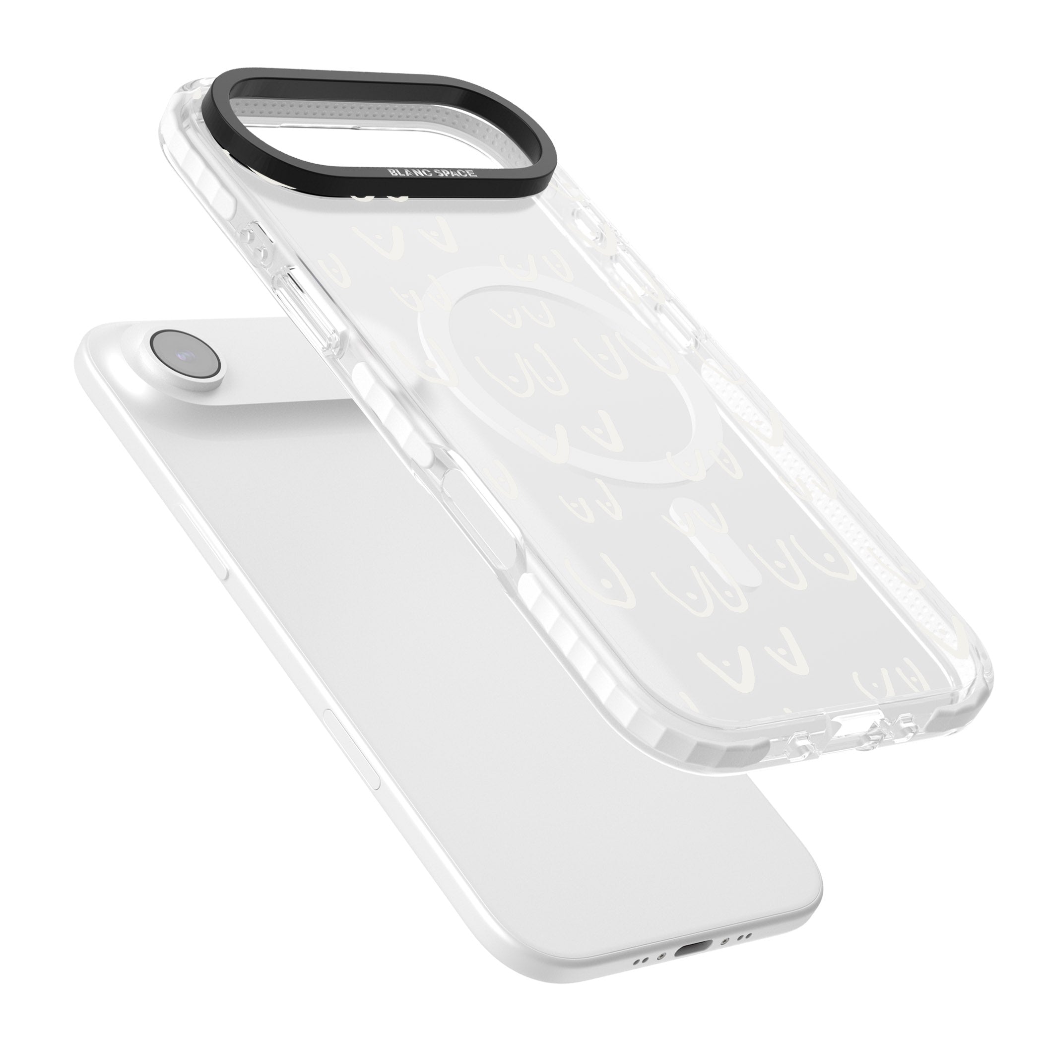 Boob Pattern (White) iPhone 17 Air Impact Pro Clear Phone Case Colours