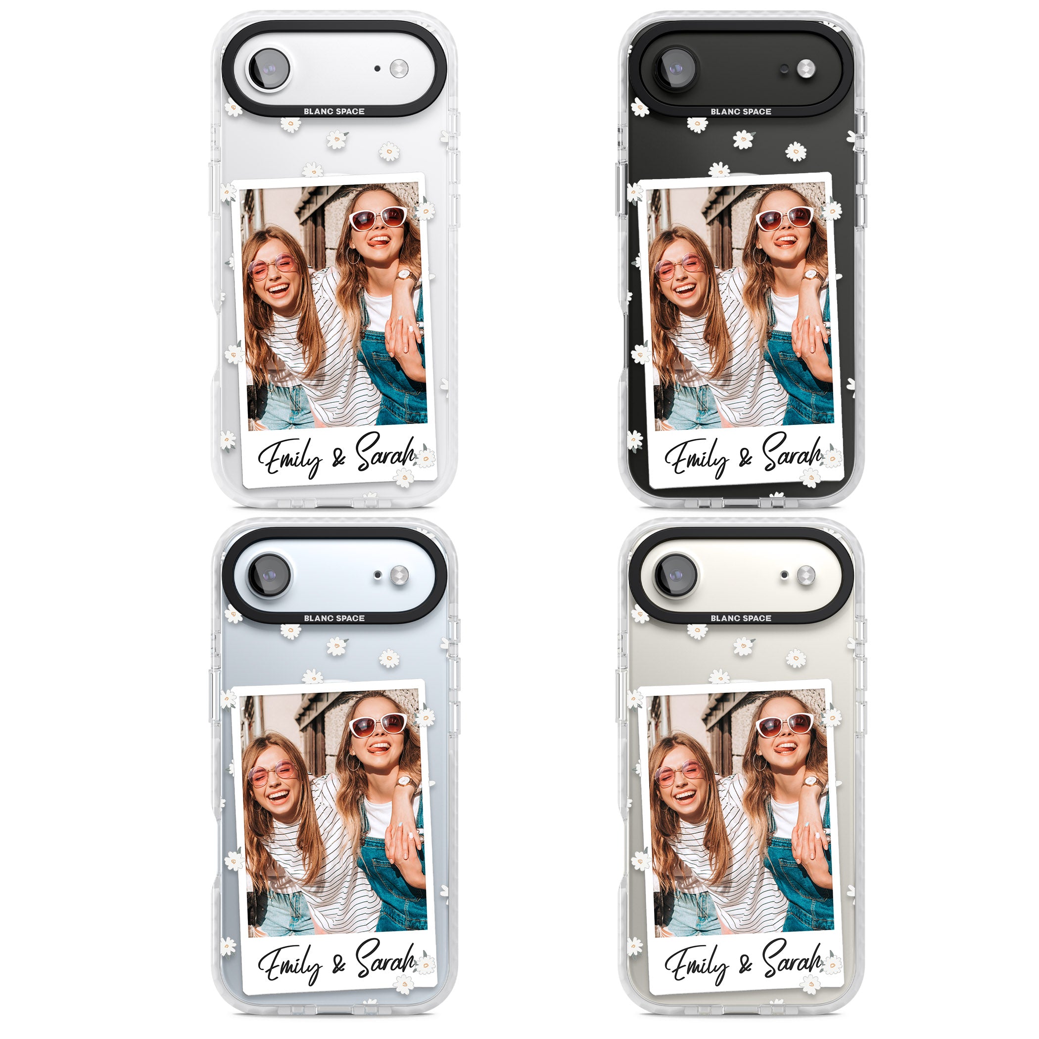Personalised Daisy Instant Photo iPhone 17 Air Impact Pro Clear Phone Case APT Impact Protection