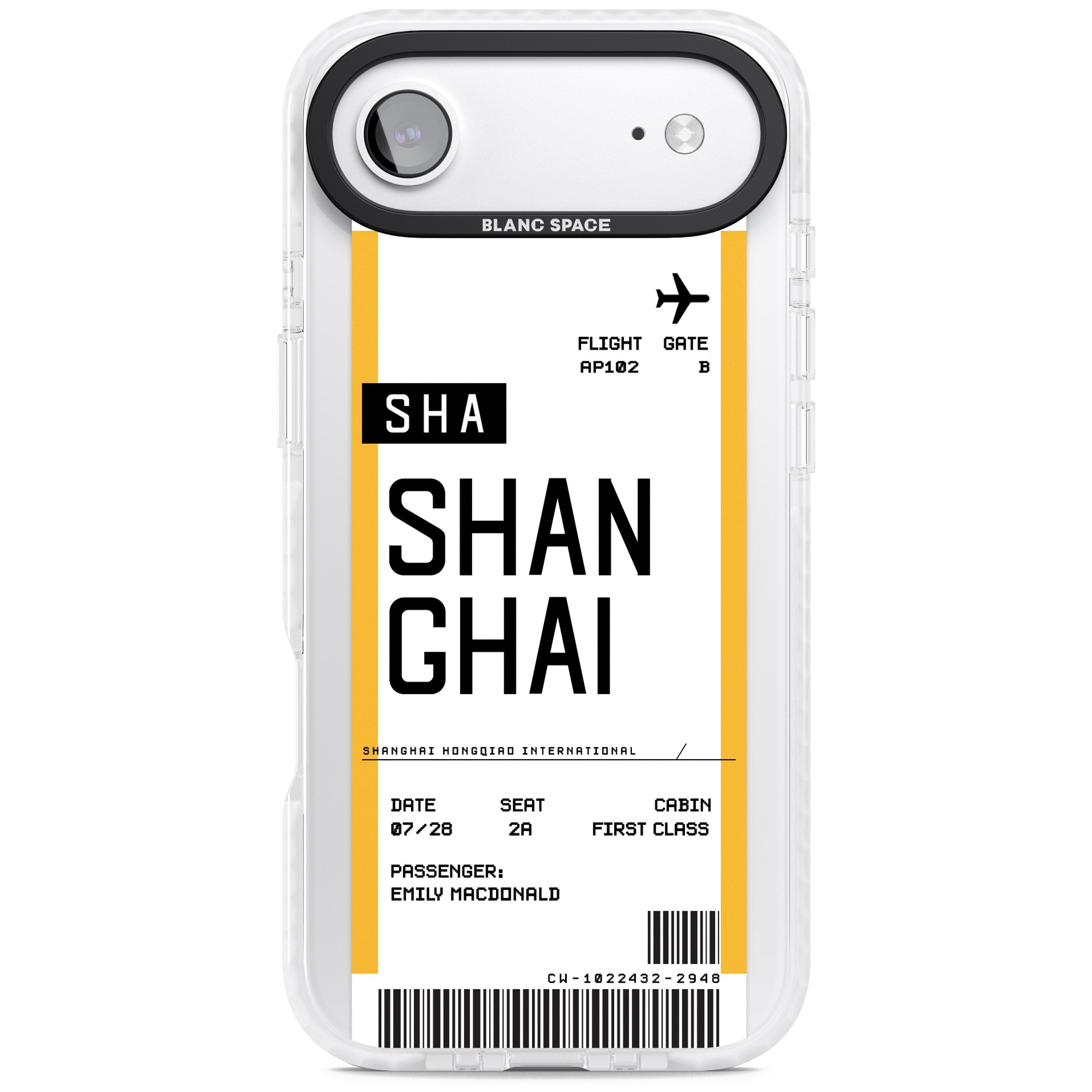 Personalised Shanghai Boarding Pass