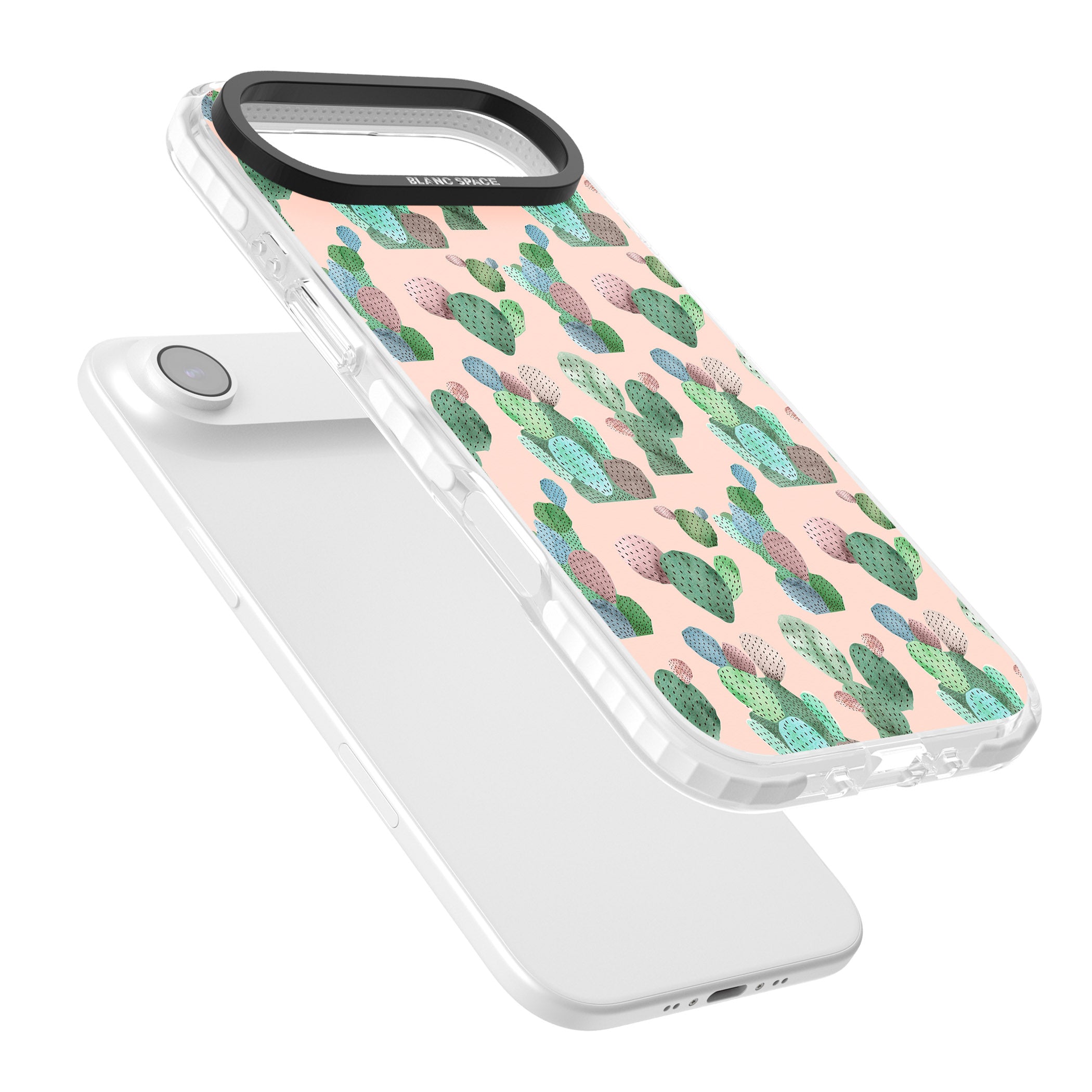 Pink Cactus iPhone 17 Air Impact Pro Clear Phone Case Colours