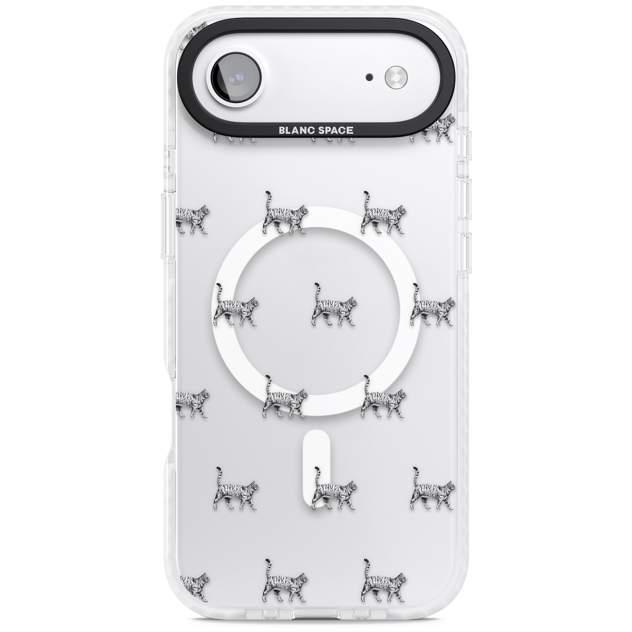 British Shorthair Cat Pattern iPhone 17 Air Impact Pro Clear Phone Case