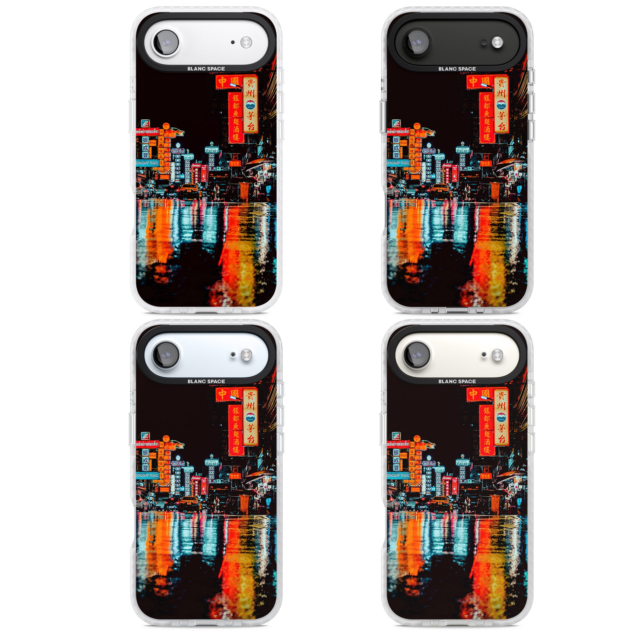 Neon City iPhone 17 Air Impact Pro Clear Phone Case APT Impact Protection
