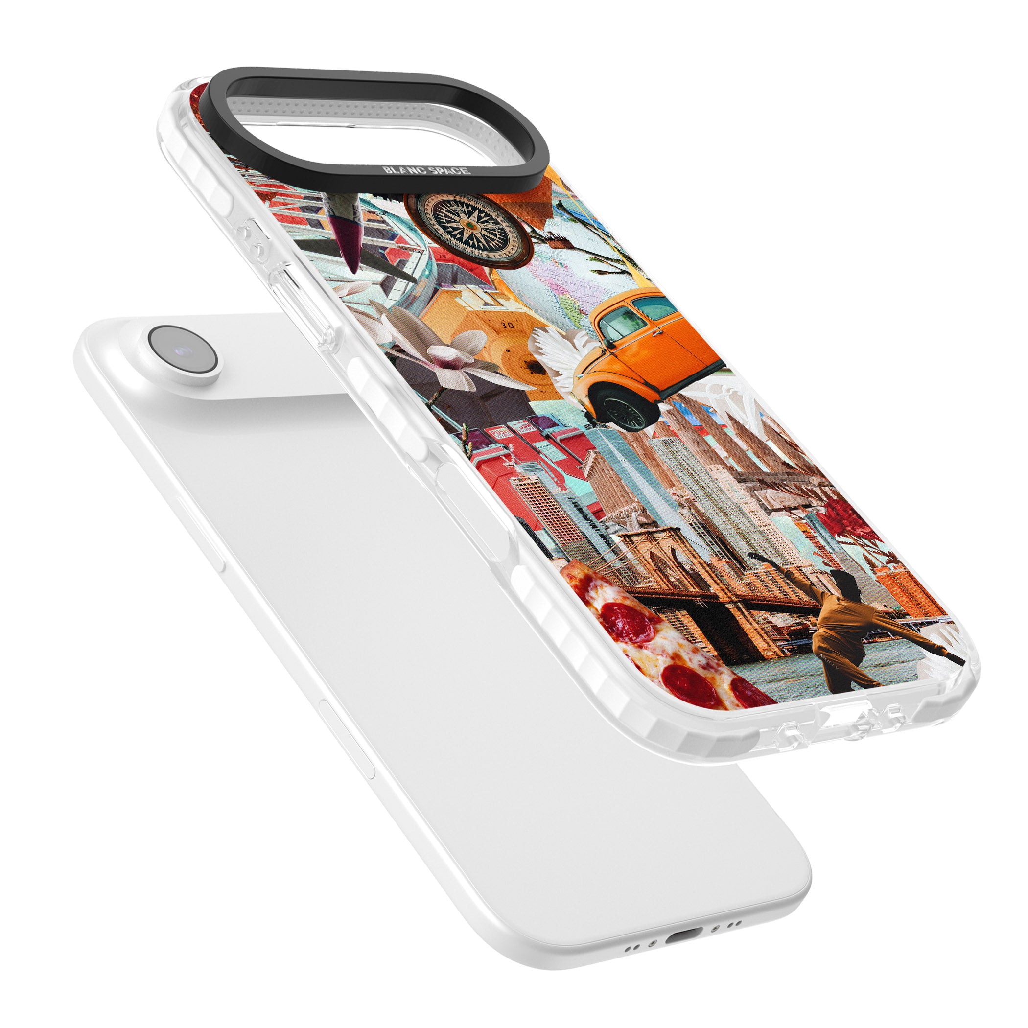 Bold New York Collage iPhone 17 Air Impact Pro Clear Phone Case Colours