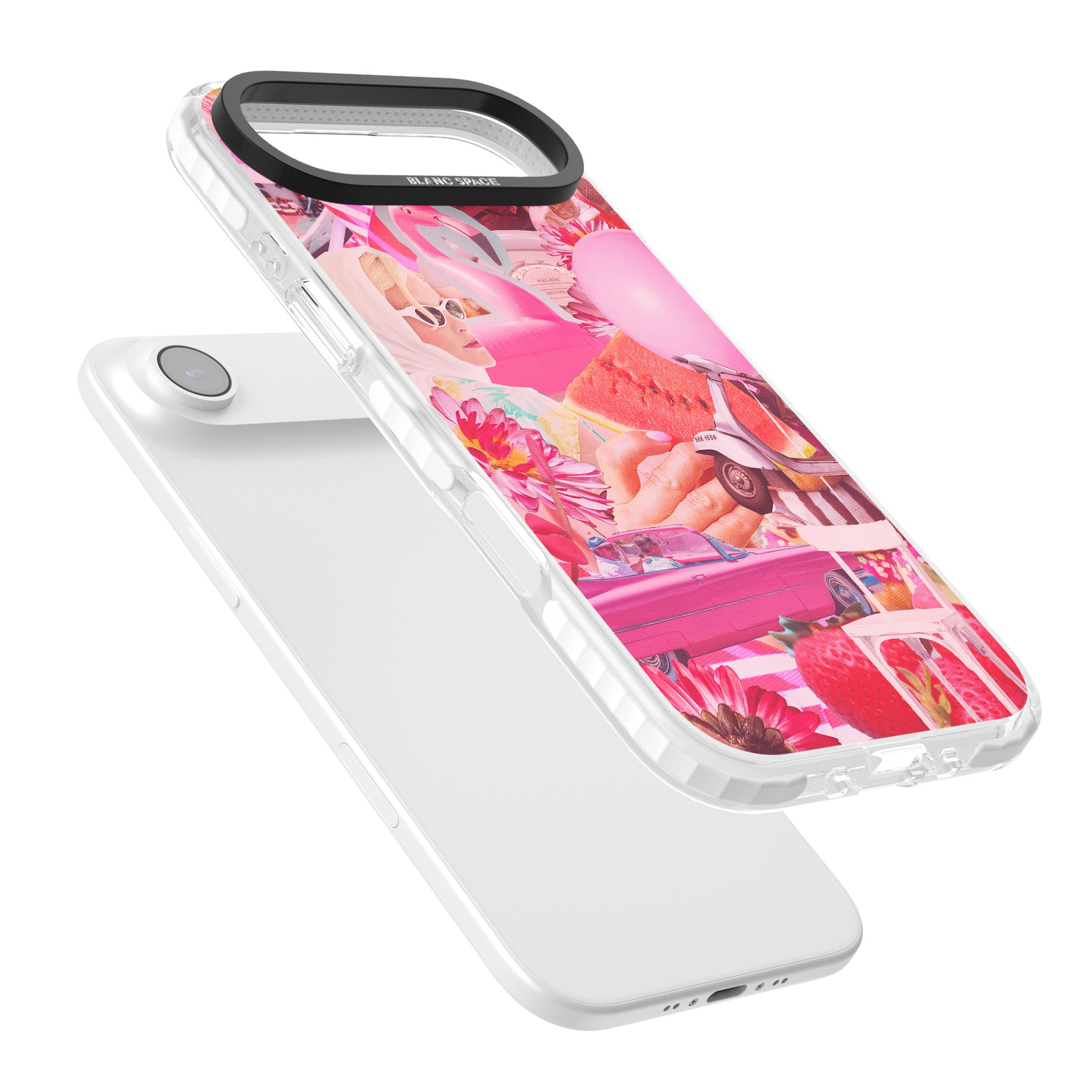 Retro Pink Glamour iPhone 17 Air Impact Pro Clear Phone Case Colours